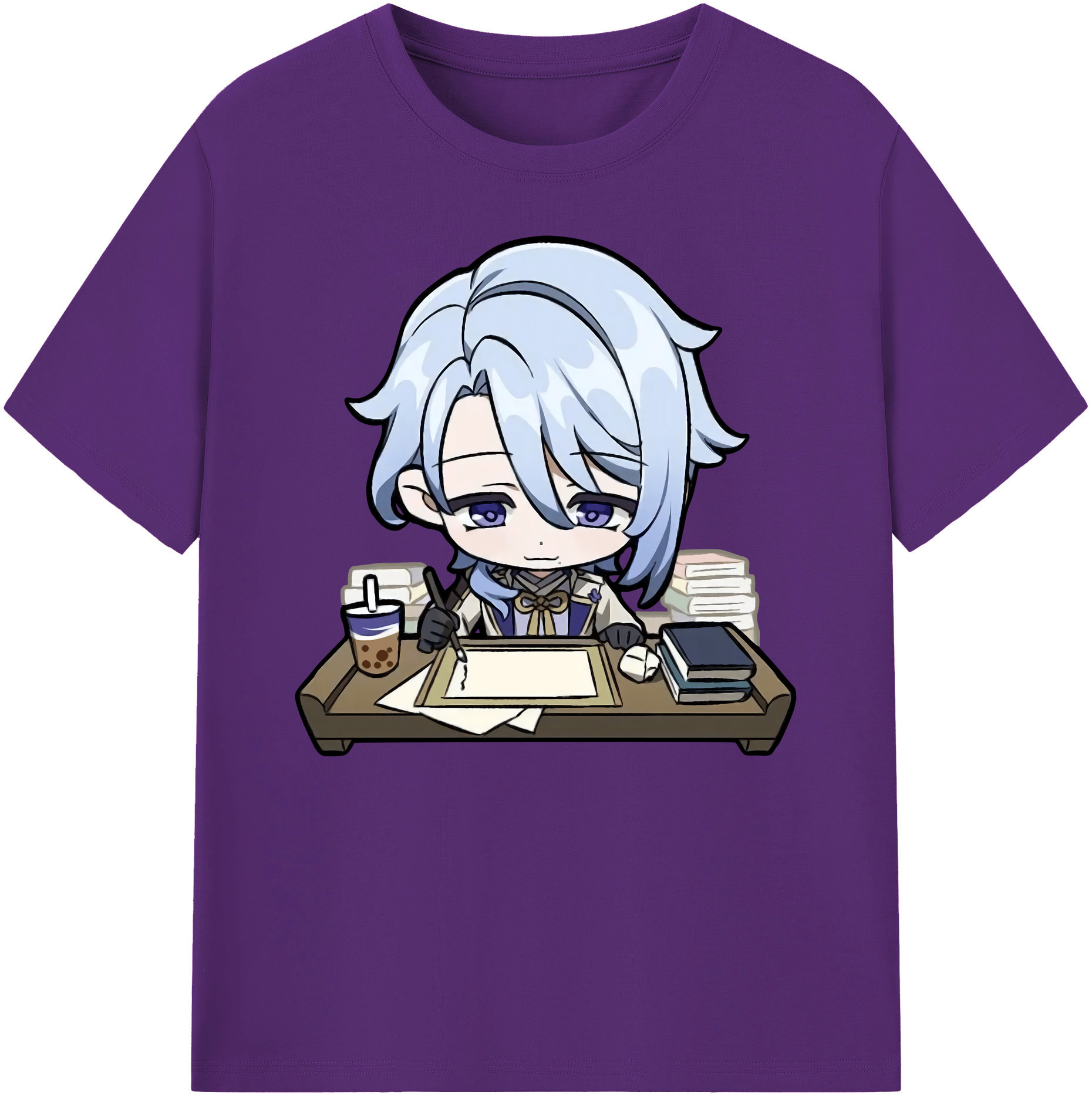げんし神 神里綾人 かみさとあやと genshin Kamisato Ayato 綿100％ メンズ半袖Tシャツ｜肌触りやわらか＆通気性