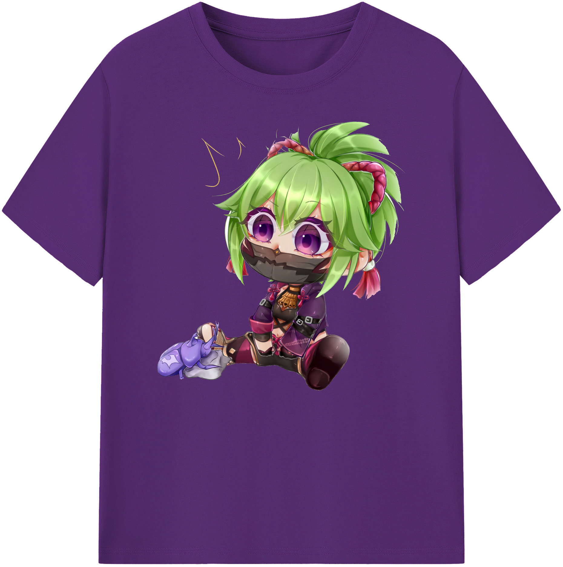 げんし神  久岐忍 くき しのぶ genshin Kuki Shinobu 綿100％ メンズ半袖Tシャツ｜肌触りやわらか＆通気性