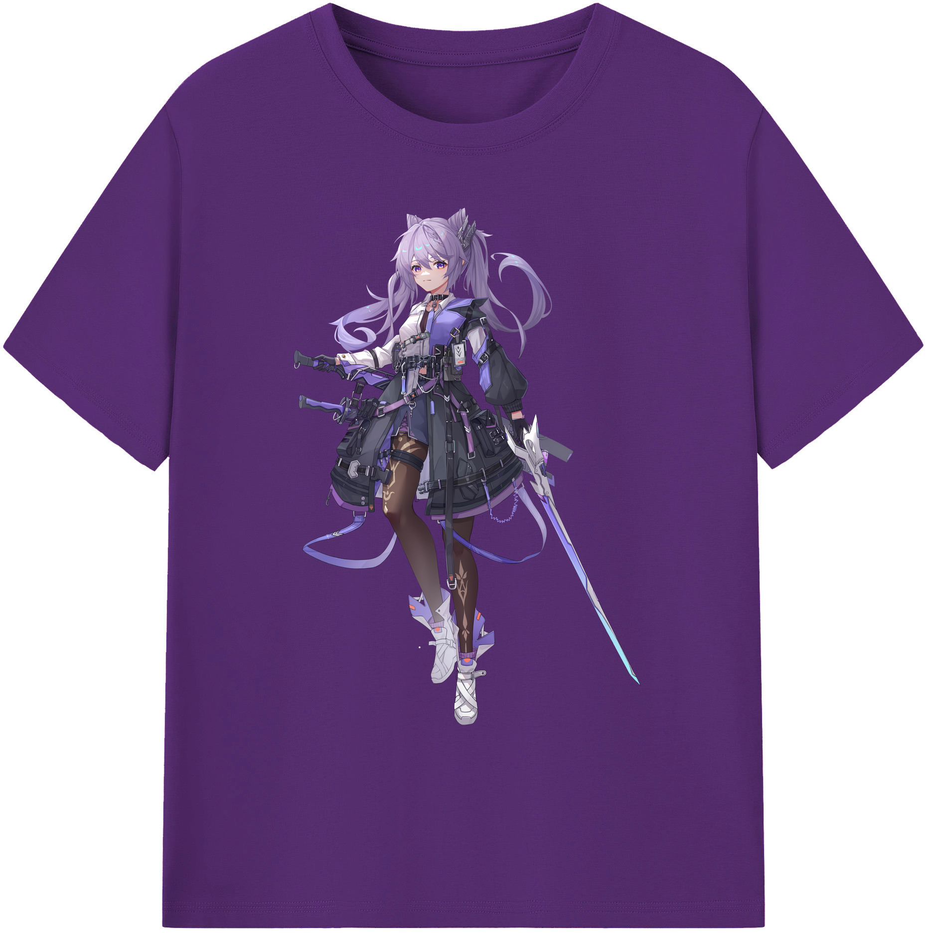 げんし神 刻晴 こくせい genshin Kokusei 綿100％ メンズ半袖Tシャツ｜肌触りやわらか＆通気性
