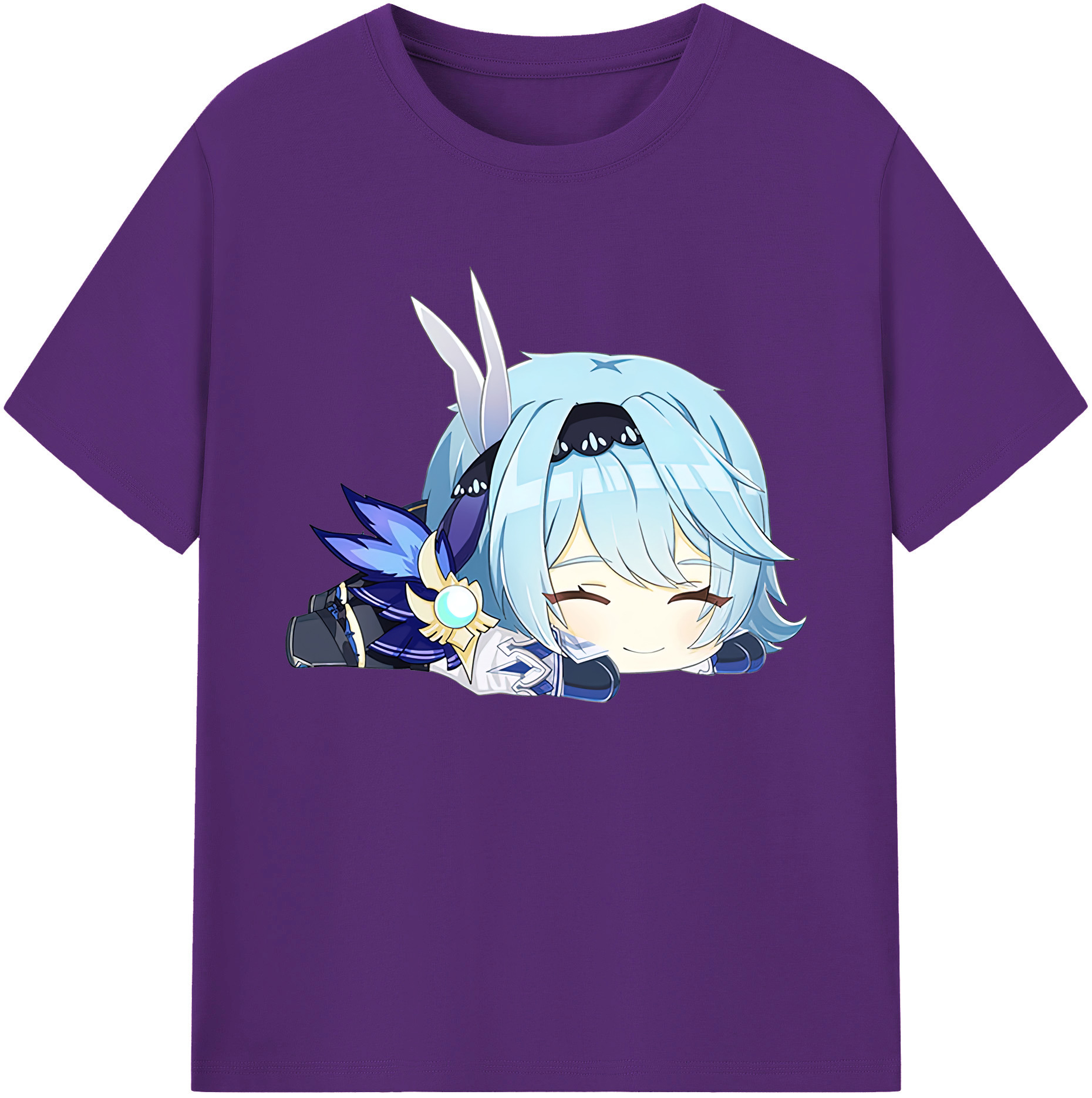 げんし神 优菈 ゆうら genshin Yūra 綿100％ メンズ半袖Tシャツ｜肌触りやわらか＆通気性
