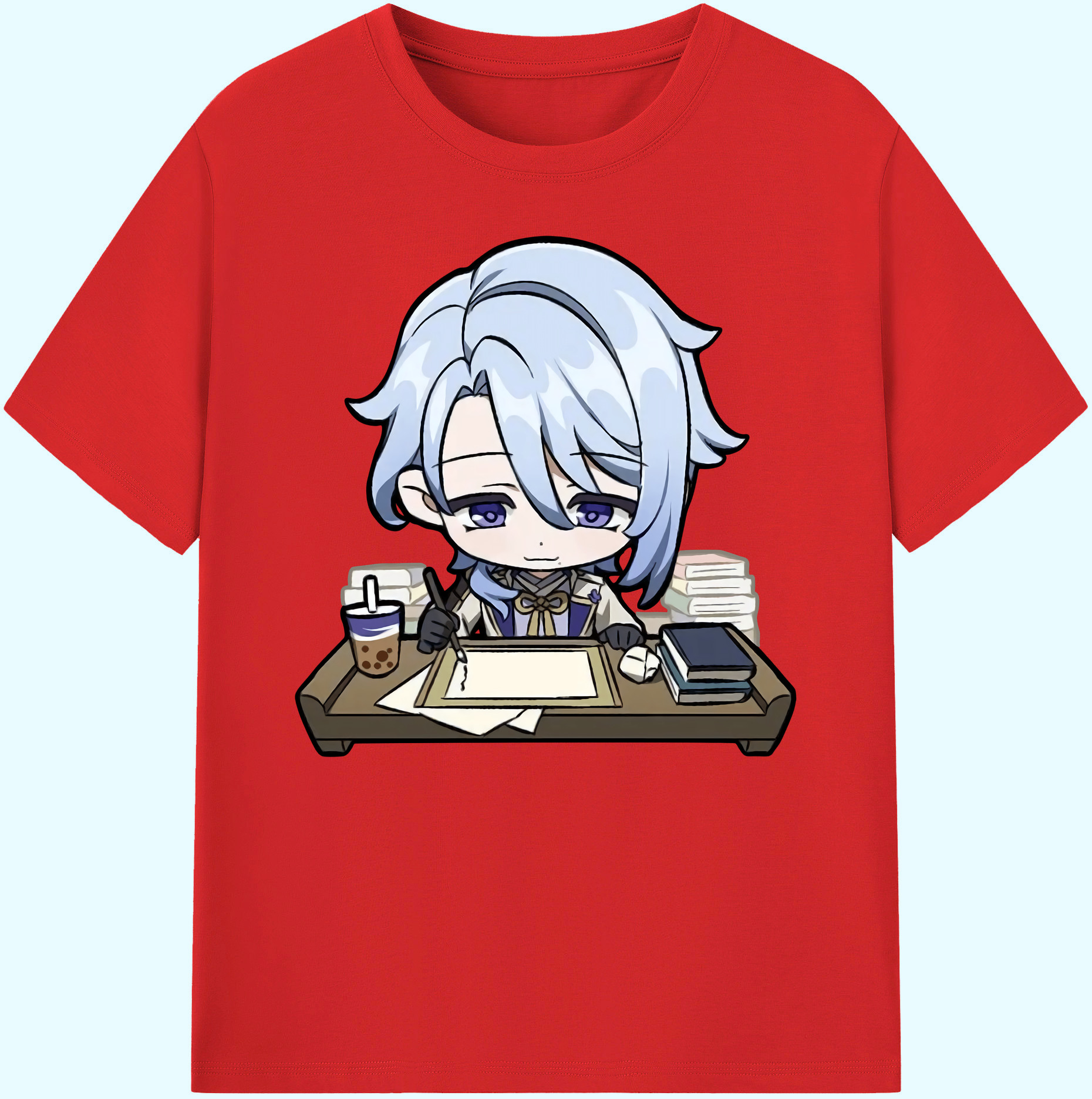 げんし神 神里綾人 かみさとあやと genshin Kamisato Ayato 綿100％ メンズ半袖Tシャツ｜肌触りやわらか＆通気性