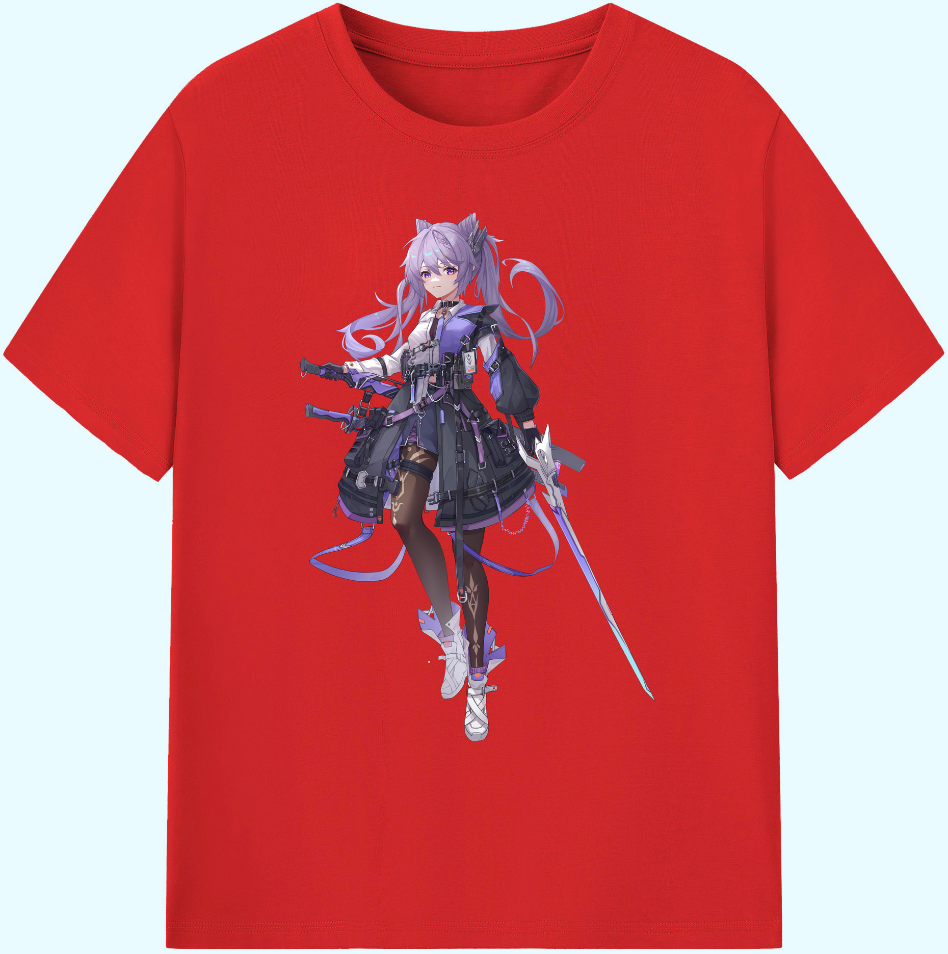 げんし神 刻晴 こくせい genshin Kokusei 綿100％ メンズ半袖Tシャツ｜肌触りやわらか＆通気性