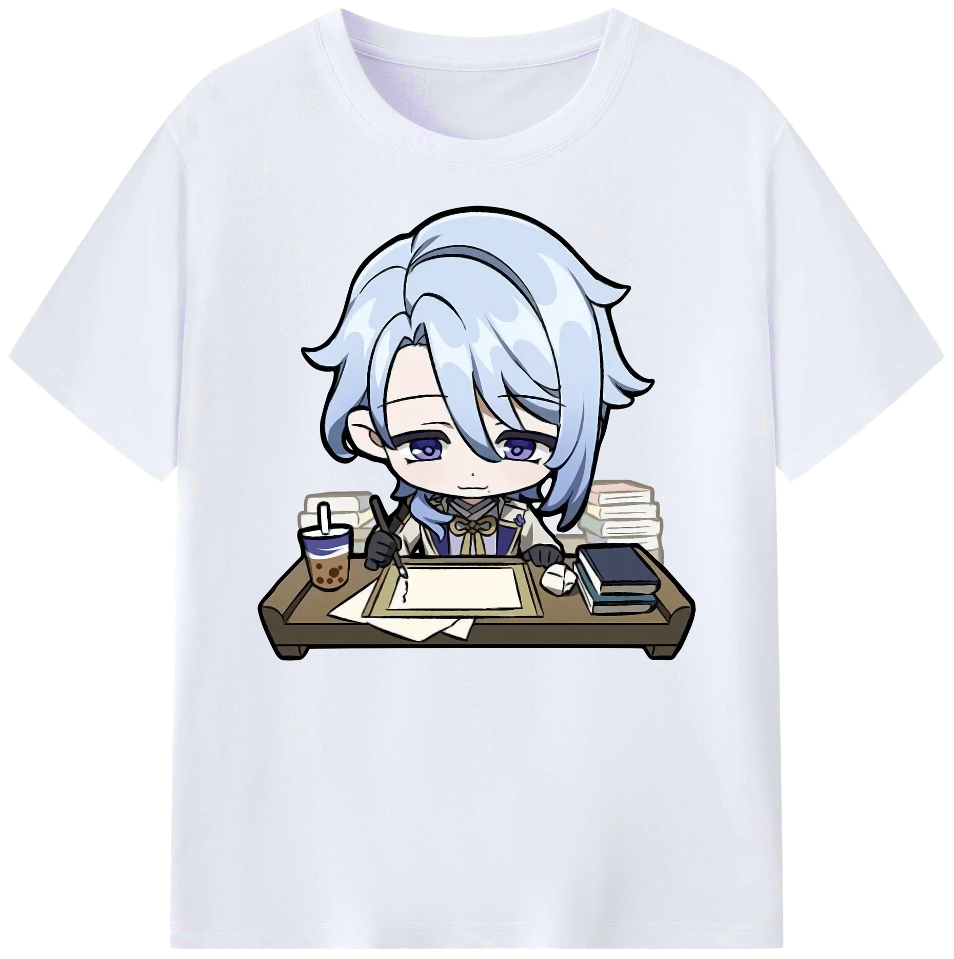 げんし神 神里綾人 かみさとあやと genshin Kamisato Ayato 綿100％ メンズ半袖Tシャツ｜肌触りやわらか＆通気性