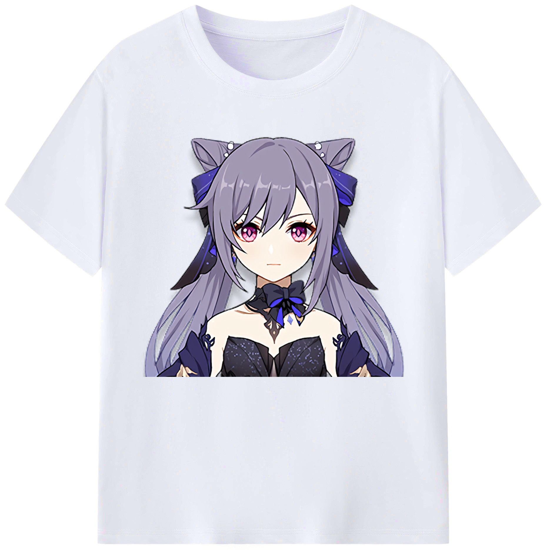 げんし神 刻晴 こくせい genshin Kokusei 綿100％ メンズ半袖Tシャツ｜肌触りやわらか＆通気性