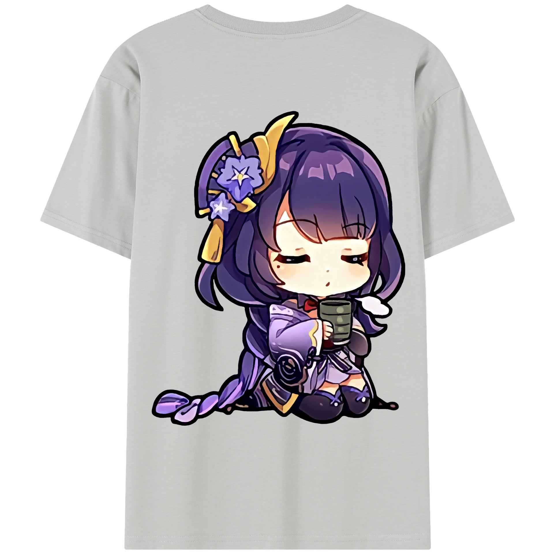 げんし神 雷電将軍 らいでんしょうぐん genshin Raiden Shogun レディース半袖Tシャツ(バックプリント)