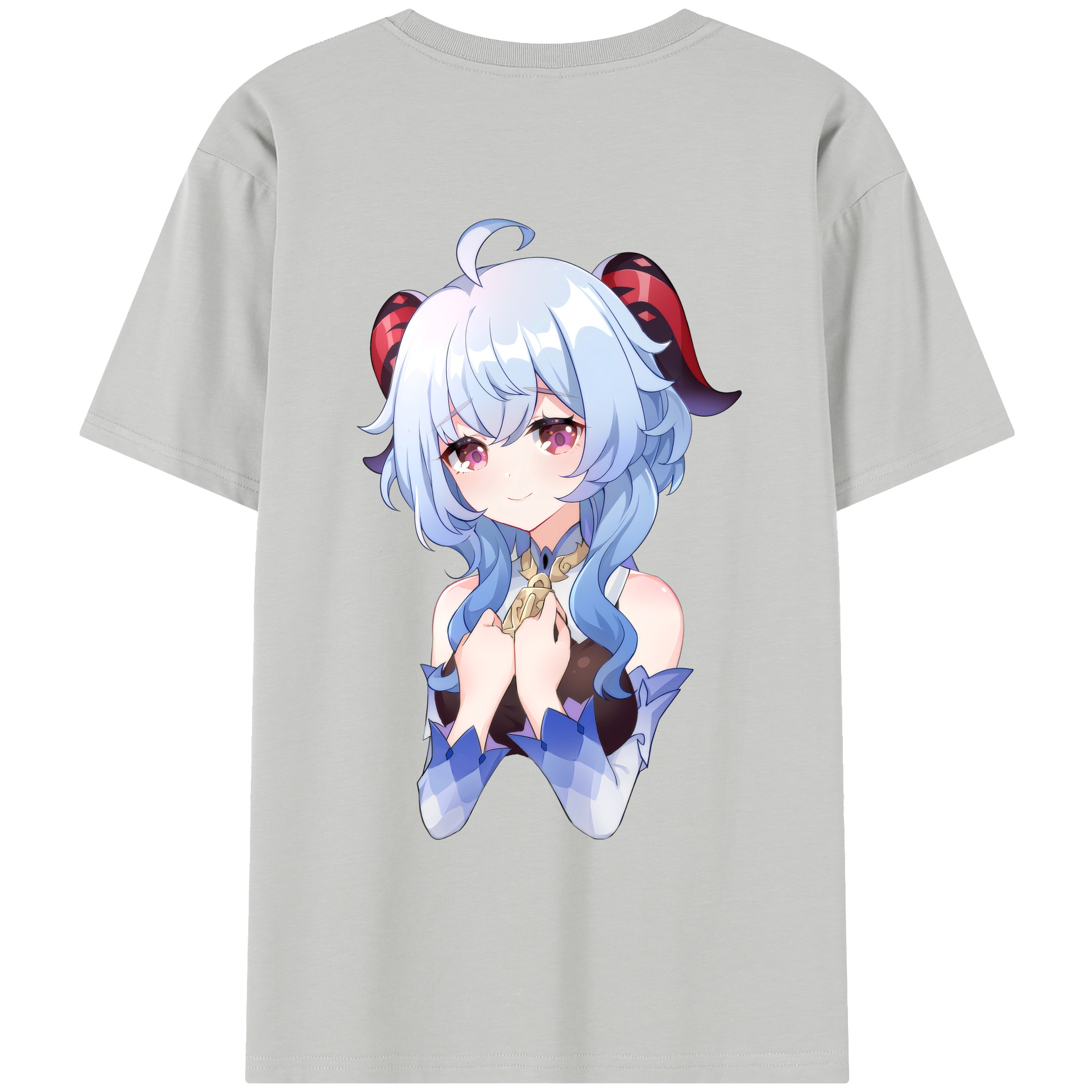 げんし神 甘雨 かんう genshin Ganyu レディース半袖Tシャツ(バックプリント)