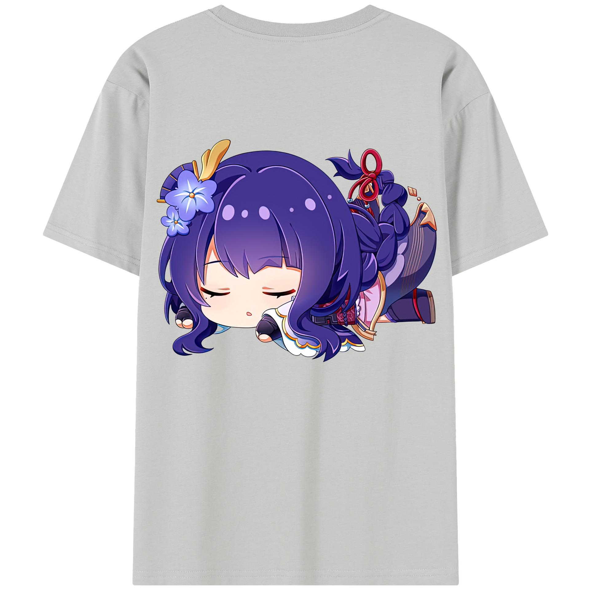 げんし神 雷電将軍 らいでんしょうぐん genshin Raiden Shogun レディース半袖Tシャツ(バックプリント)