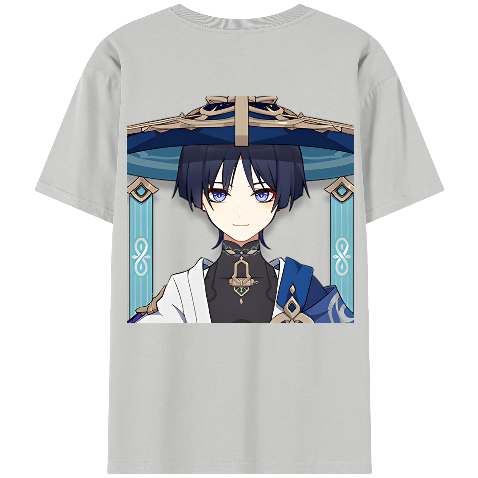 げんし神 さんペい genshin Sanpei レディース半袖Tシャツ(バックプリント)