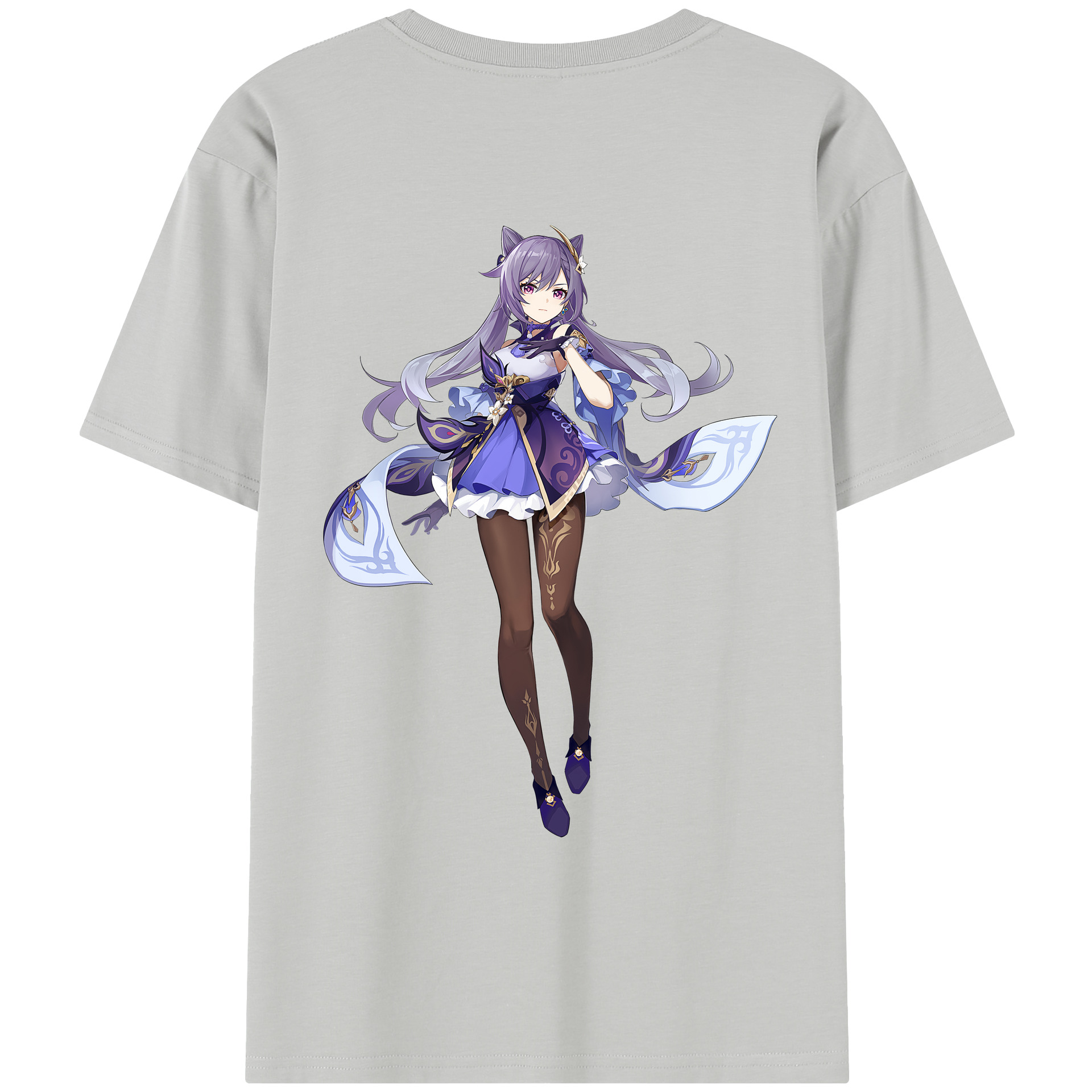 げんし神 刻晴 こくせい genshin Kokusei レディース半袖Tシャツ(バックプリント)