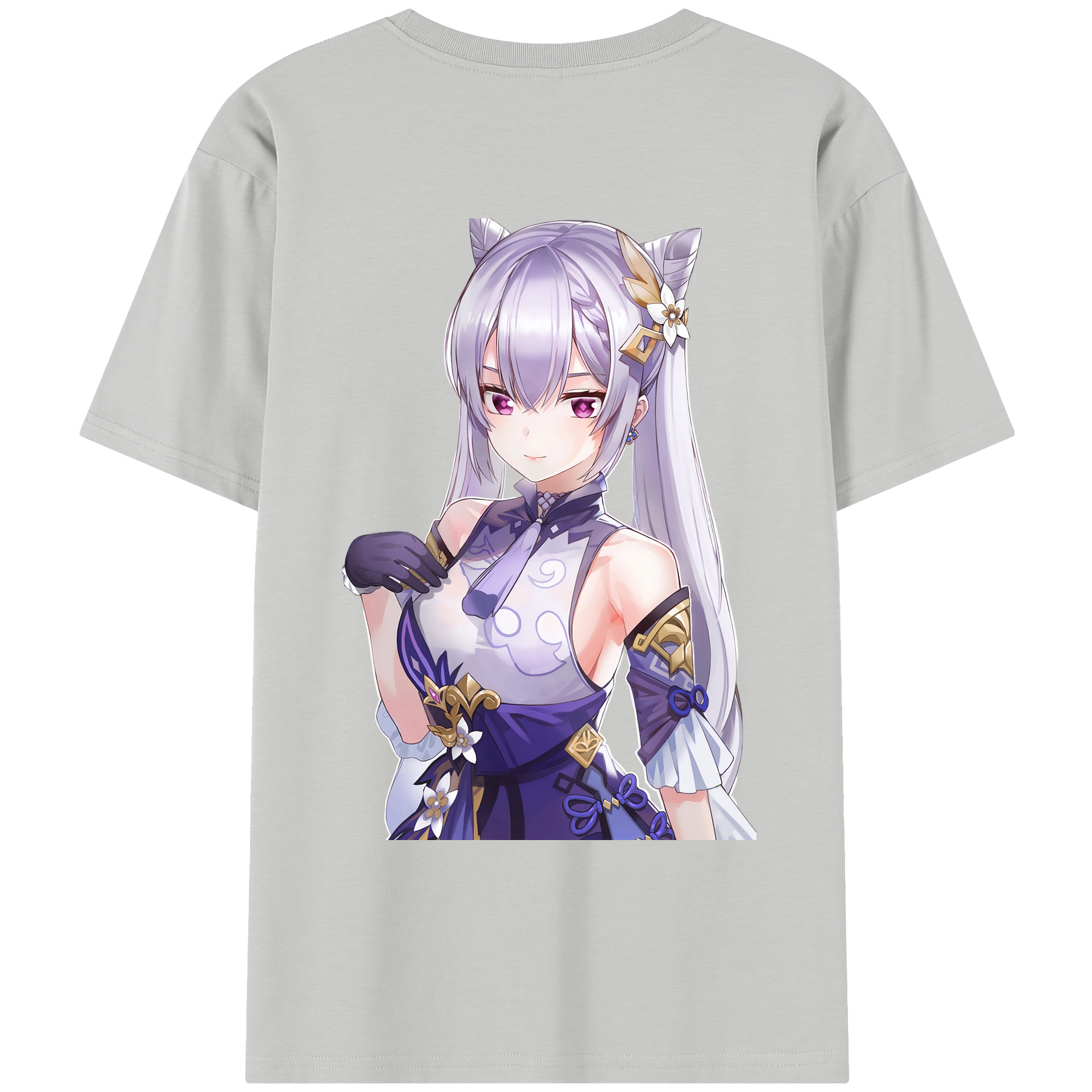 げんし神 刻晴 こくせい genshin Kokusei レディース半袖Tシャツ(バックプリント)