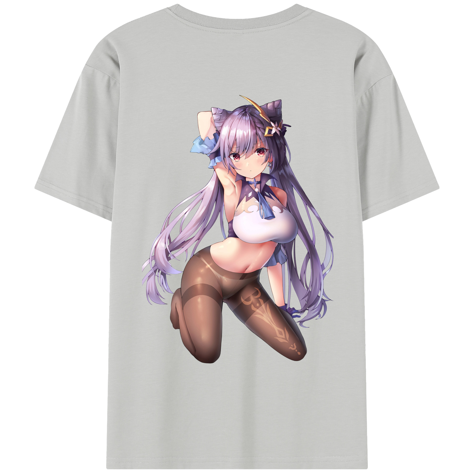 げんし神 刻晴 こくせい genshin Kokusei レディース半袖Tシャツ(バックプリント)