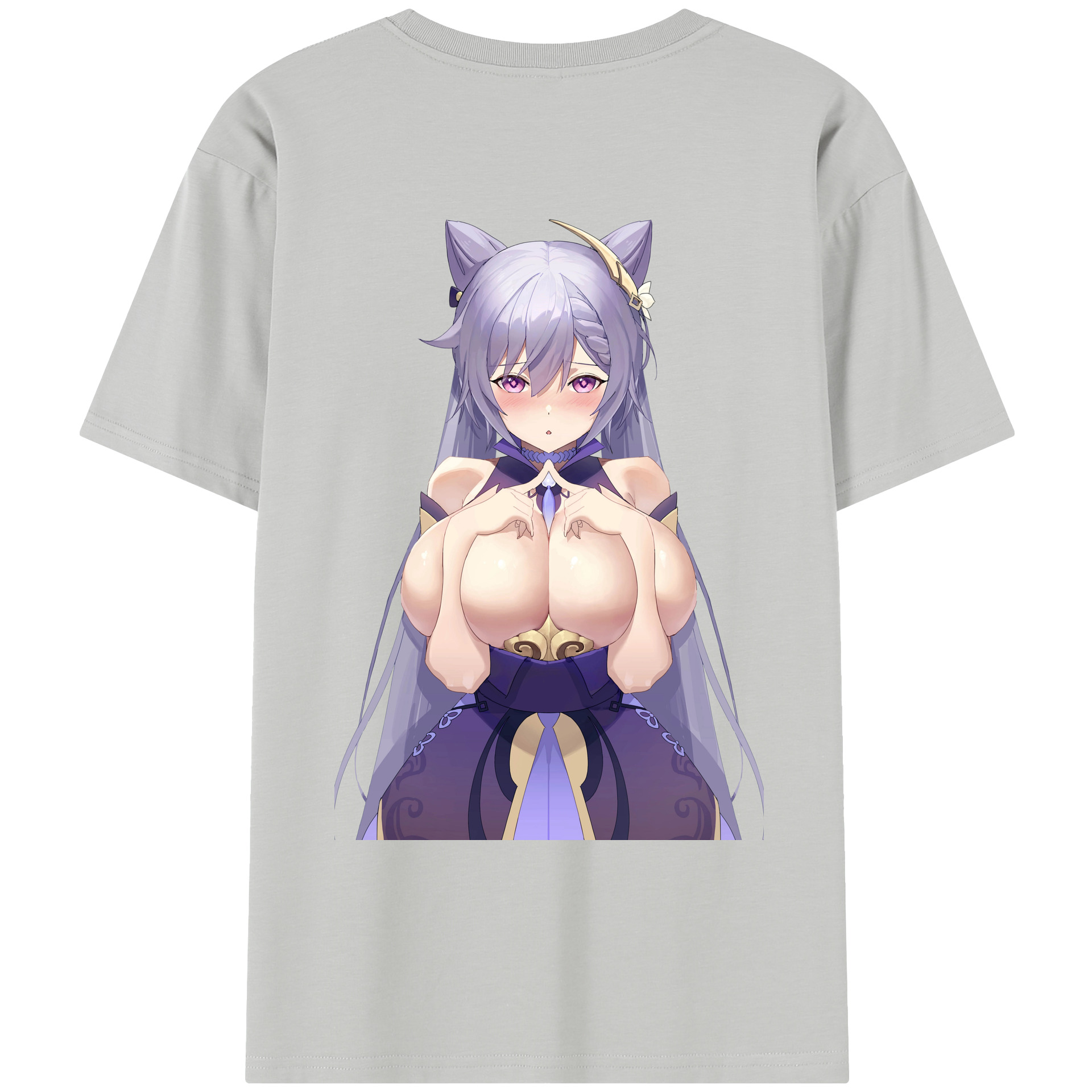 げんし神 刻晴 こくせい genshin Kokusei レディース半袖Tシャツ(バックプリント)