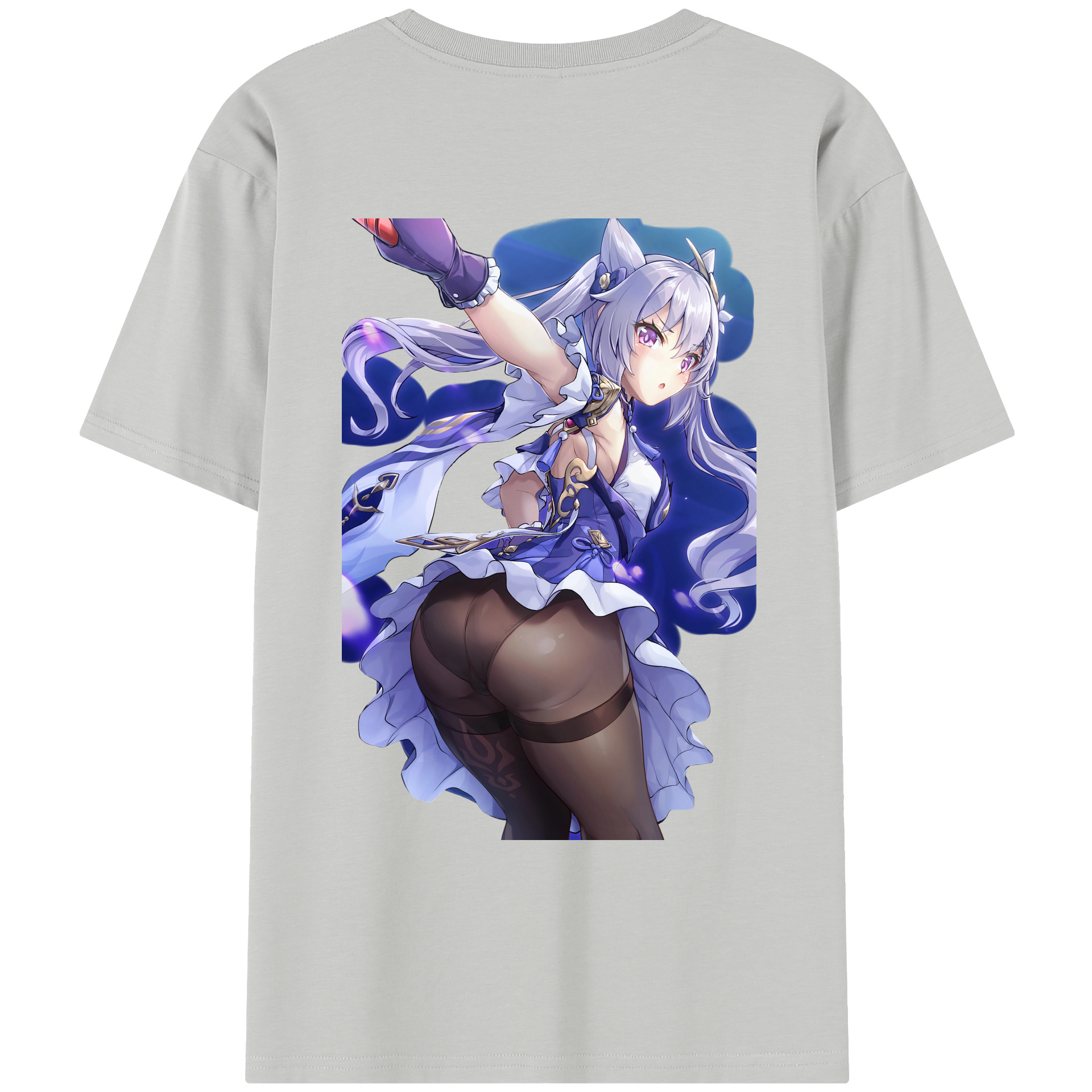 げんし神 刻晴 こくせい genshin Kokusei レディース半袖Tシャツ(バックプリント)