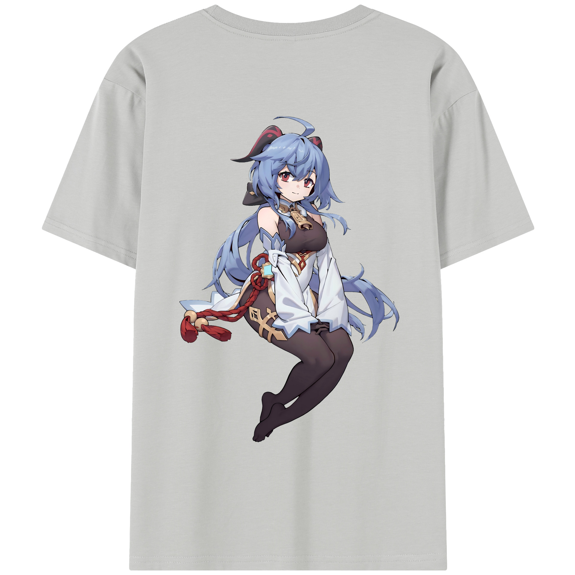 げんし神 甘雨 かんう genshin Ganyu レディース半袖Tシャツ(バックプリント)