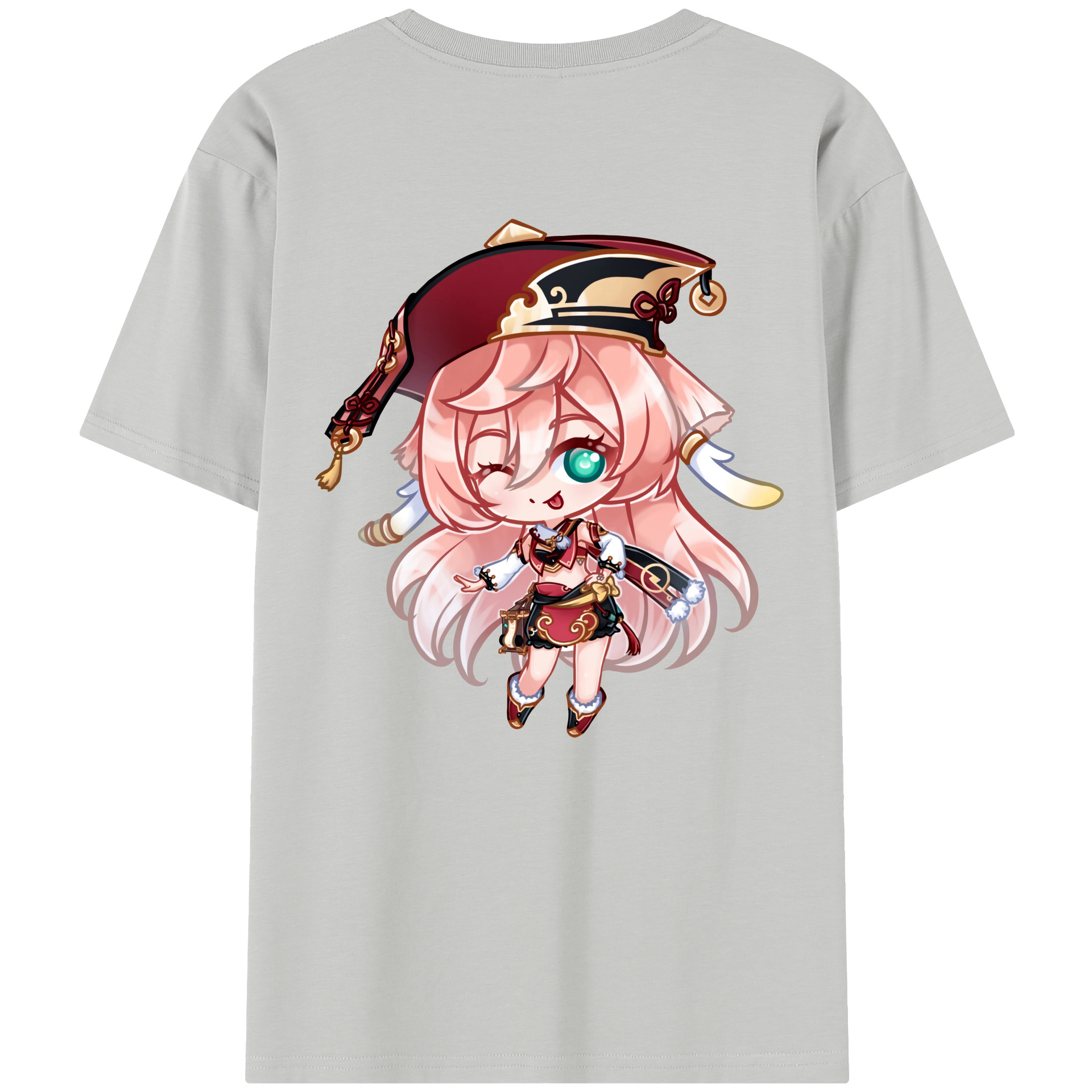 げんし神 ヤンフェイ genshin Yanfei レディース半袖Tシャツ(バックプリント)