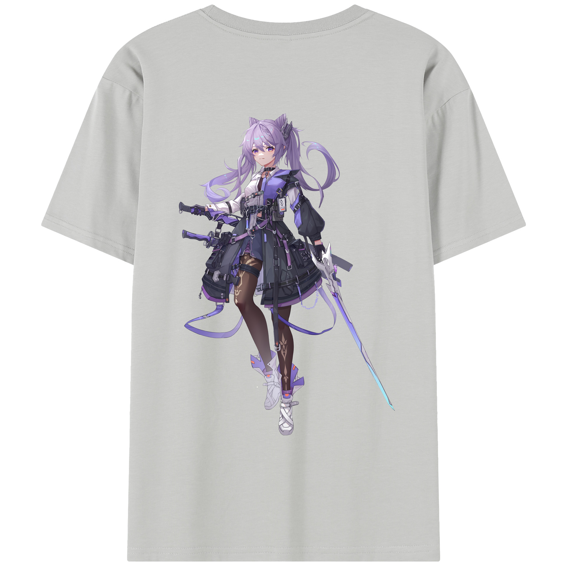 げんし神 刻晴 こくせい genshin Kokusei レディース半袖Tシャツ(バックプリント)