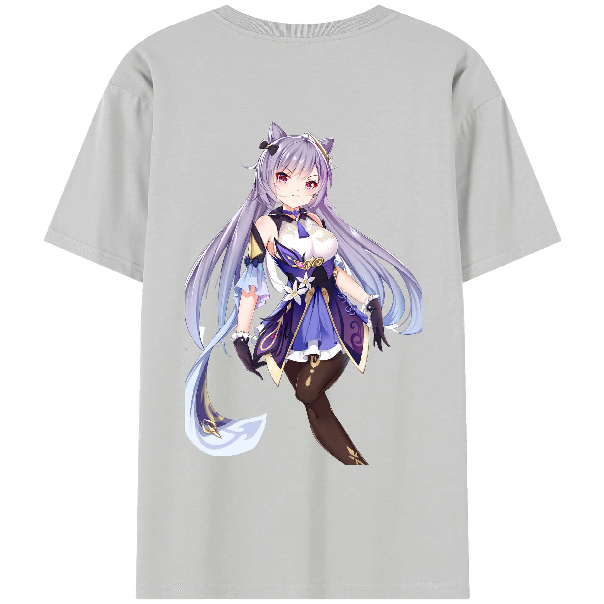 げんし神 刻晴 こくせい genshin Kokusei レディース半袖Tシャツ(バックプリント)