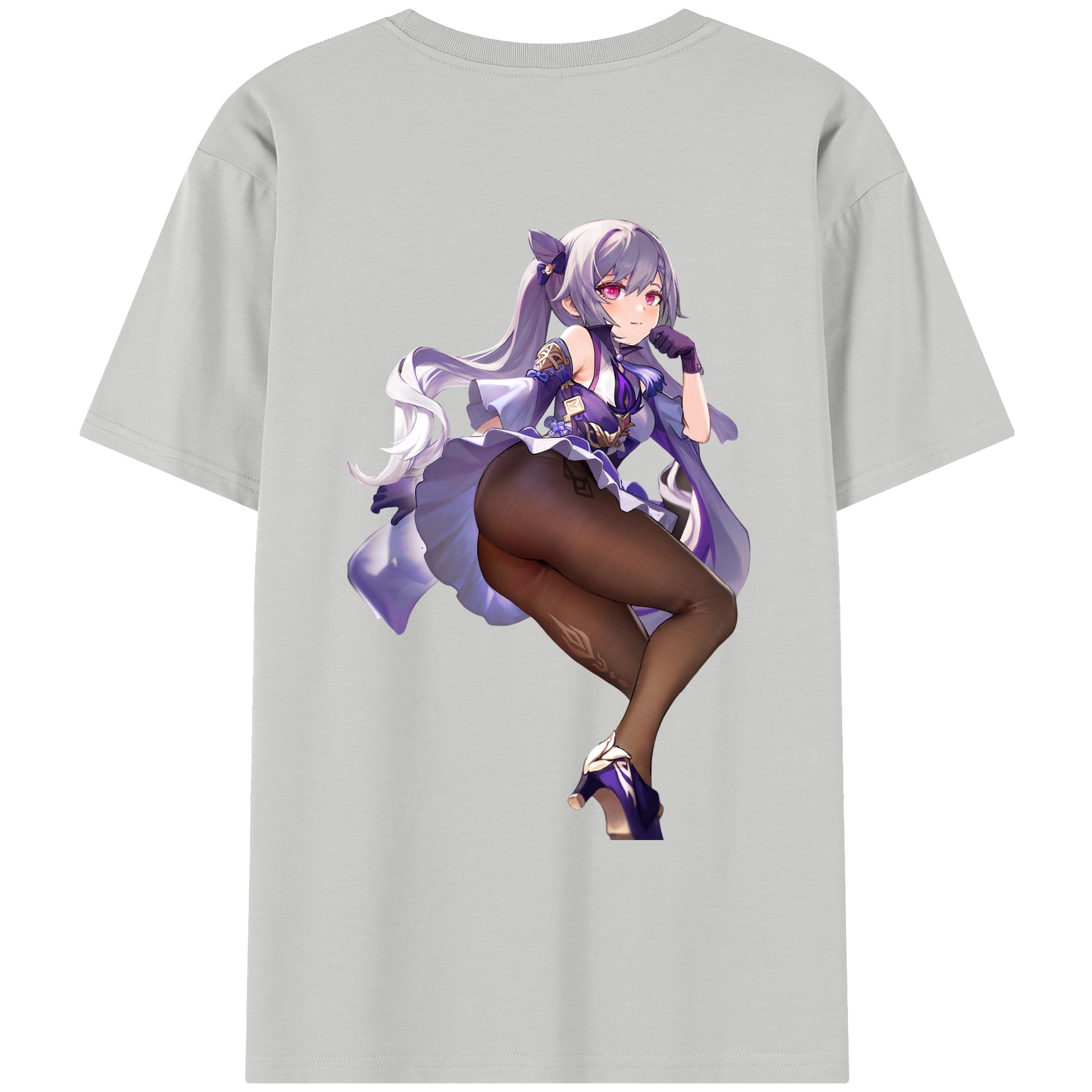 げんし神 刻晴 こくせい genshin Kokusei レディース半袖Tシャツ(バックプリント)