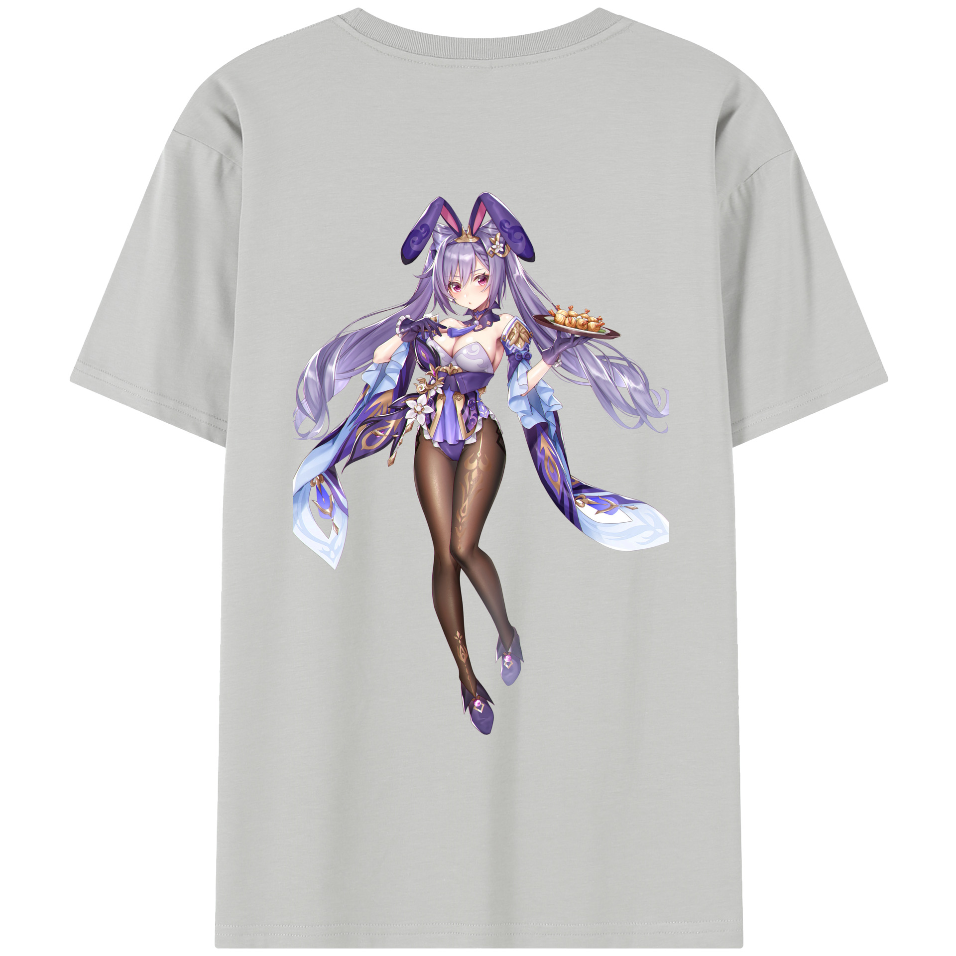 げんし神 刻晴 こくせい genshin Kokusei レディース半袖Tシャツ(バックプリント)