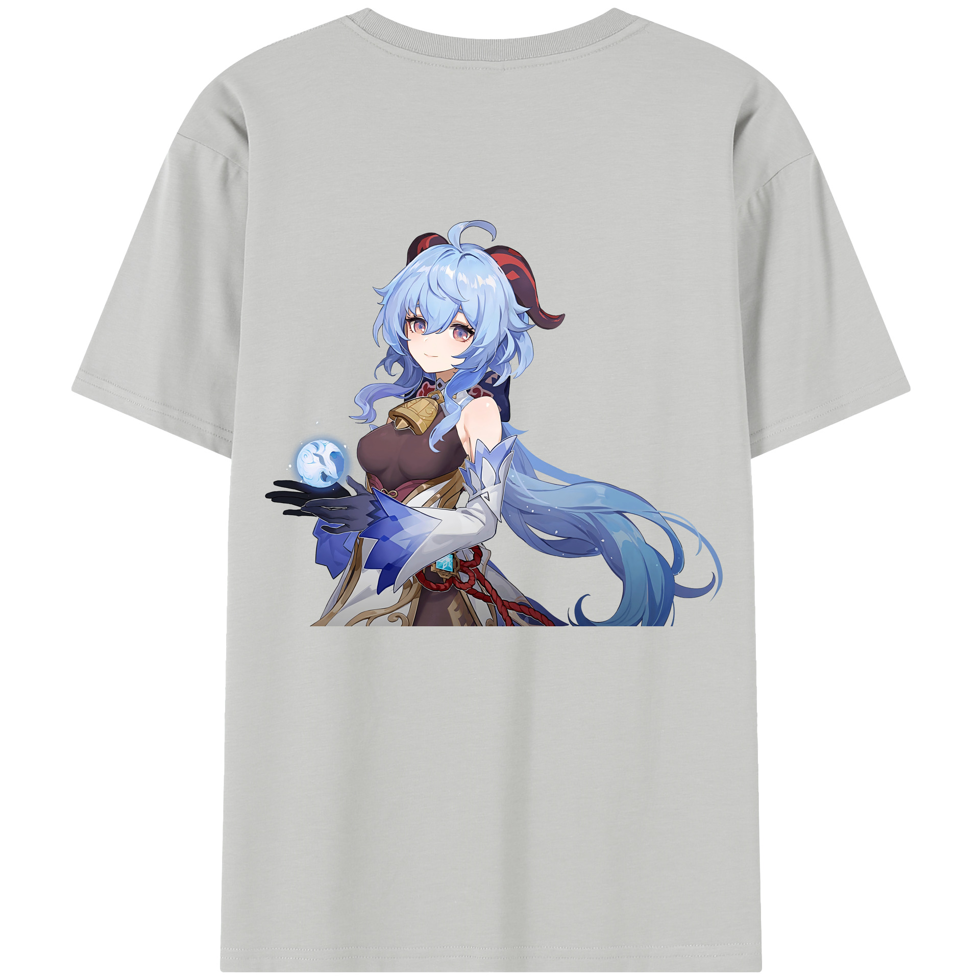 げんし神 甘雨 かんう genshin Ganyu レディース半袖Tシャツ(バックプリント)