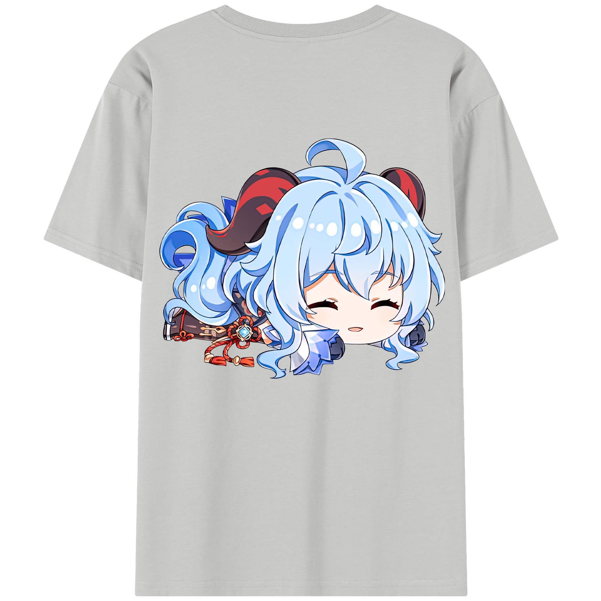 げんし神 甘雨 かんう genshin Ganyu レディース半袖Tシャツ(バックプリント)