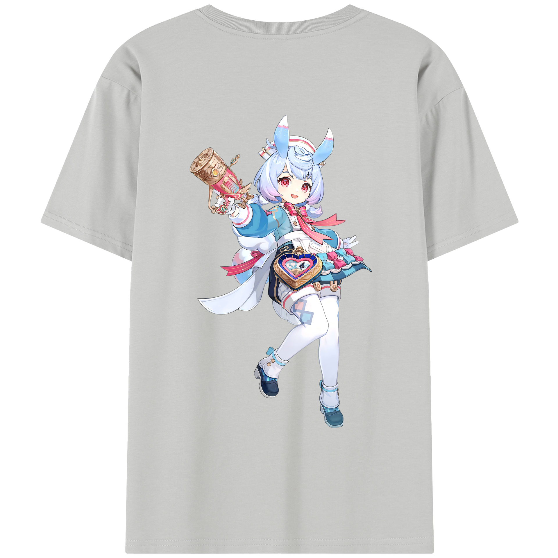 げんし神 シゲウィン genshin Shigewin レディース半袖Tシャツ(バックプリント)