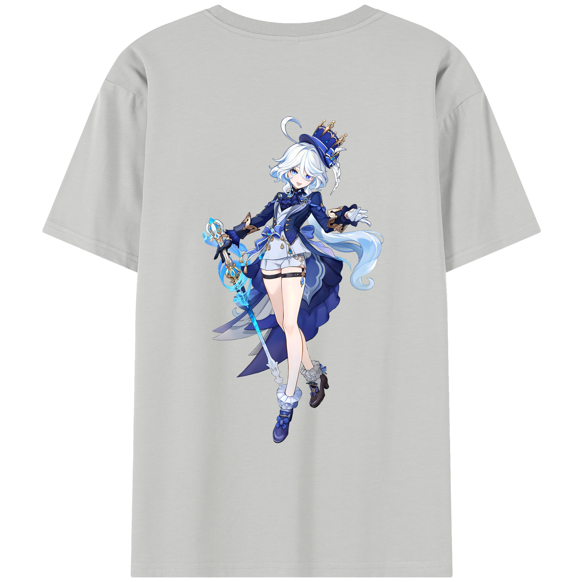 げんし神 フリーナ genshin Furina レディース半袖Tシャツ(バックプリント)
