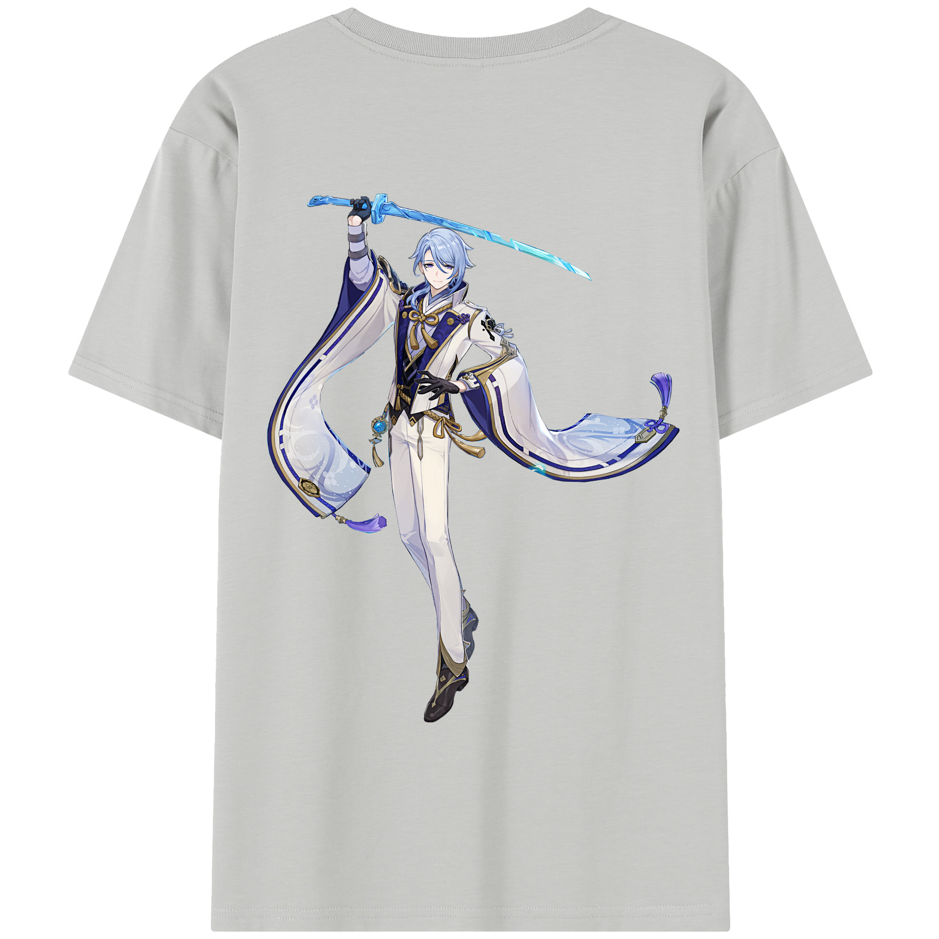 げんし神 神里綾人 かみさとあやと genshin Kamisato Ayato レディース半袖Tシャツ(バックプリント)
