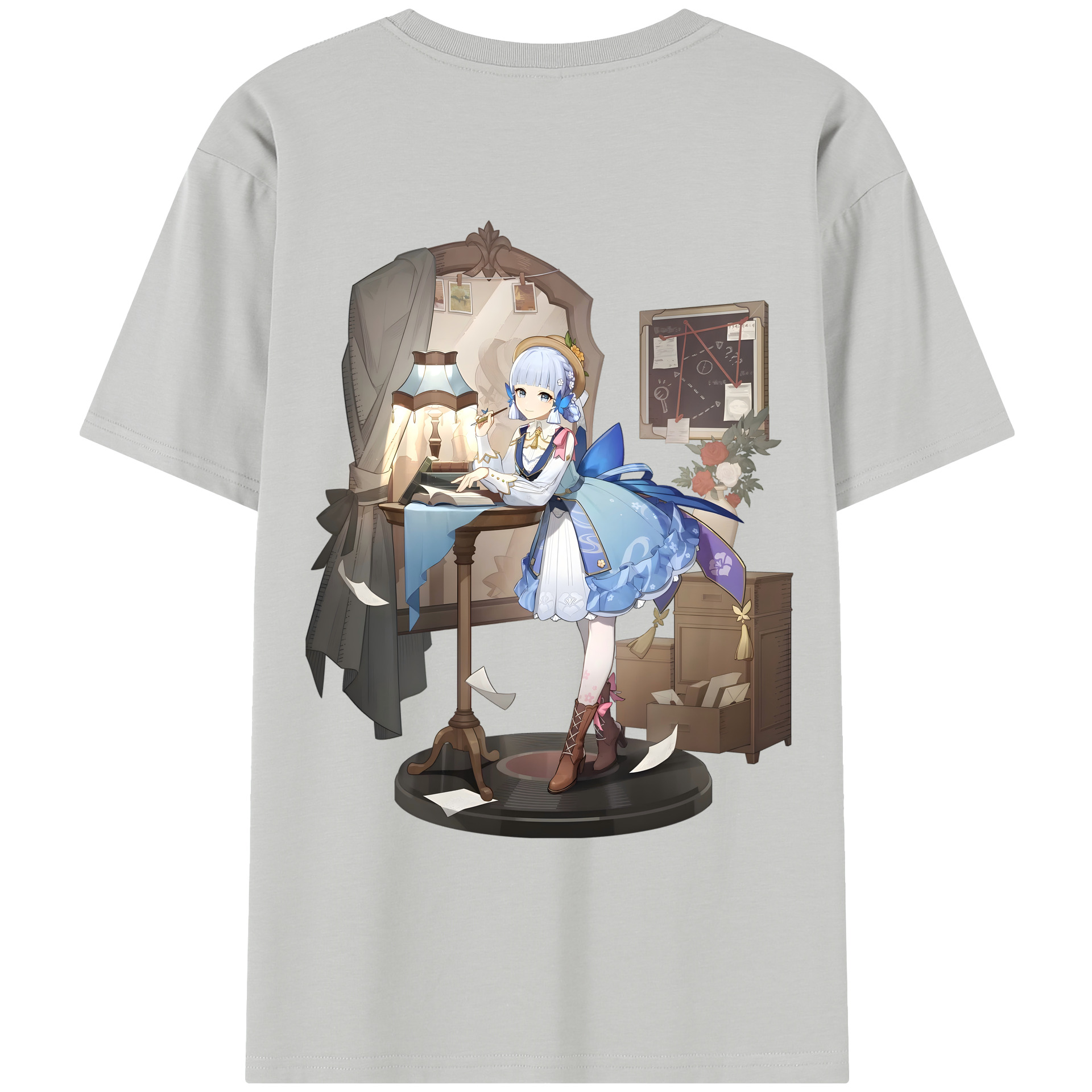 げんし神 神里綾華 神宮寺レン genshin Kamimiya Ren レディース半袖Tシャツ(バックプリント)