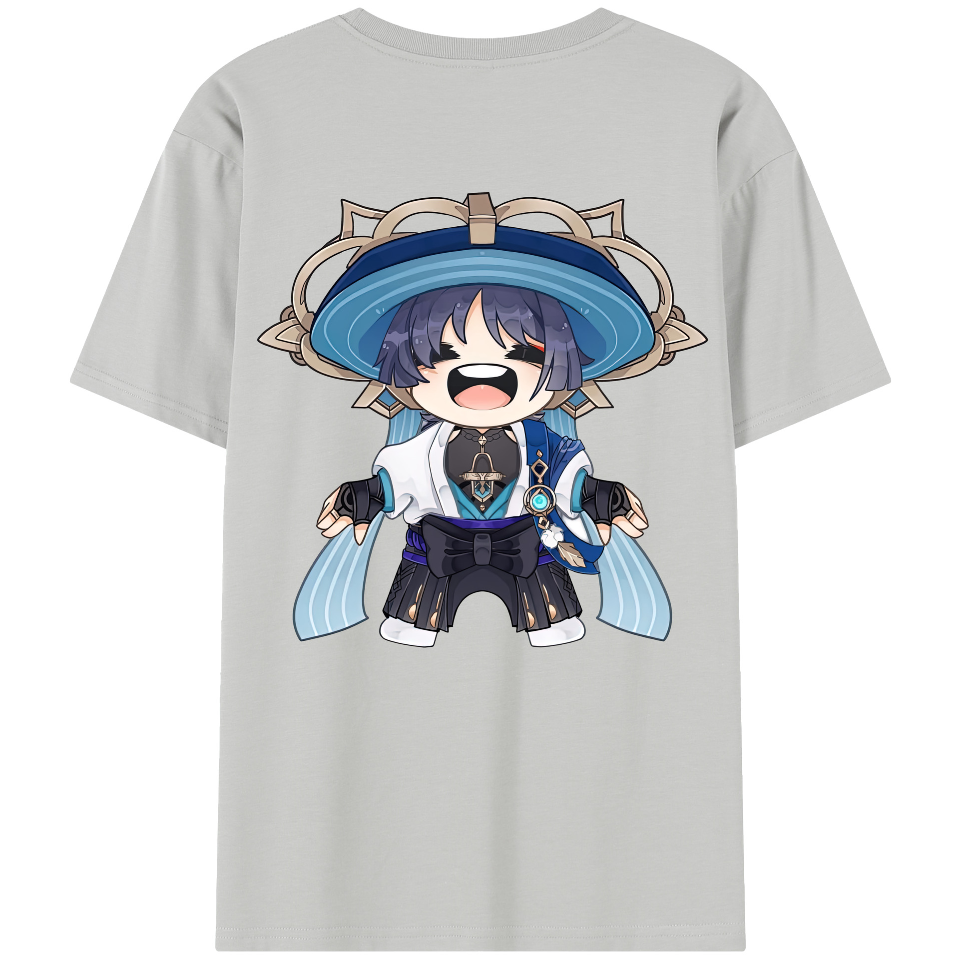 げんし神 さんペい genshin Sanpei レディース半袖Tシャツ(バックプリント)