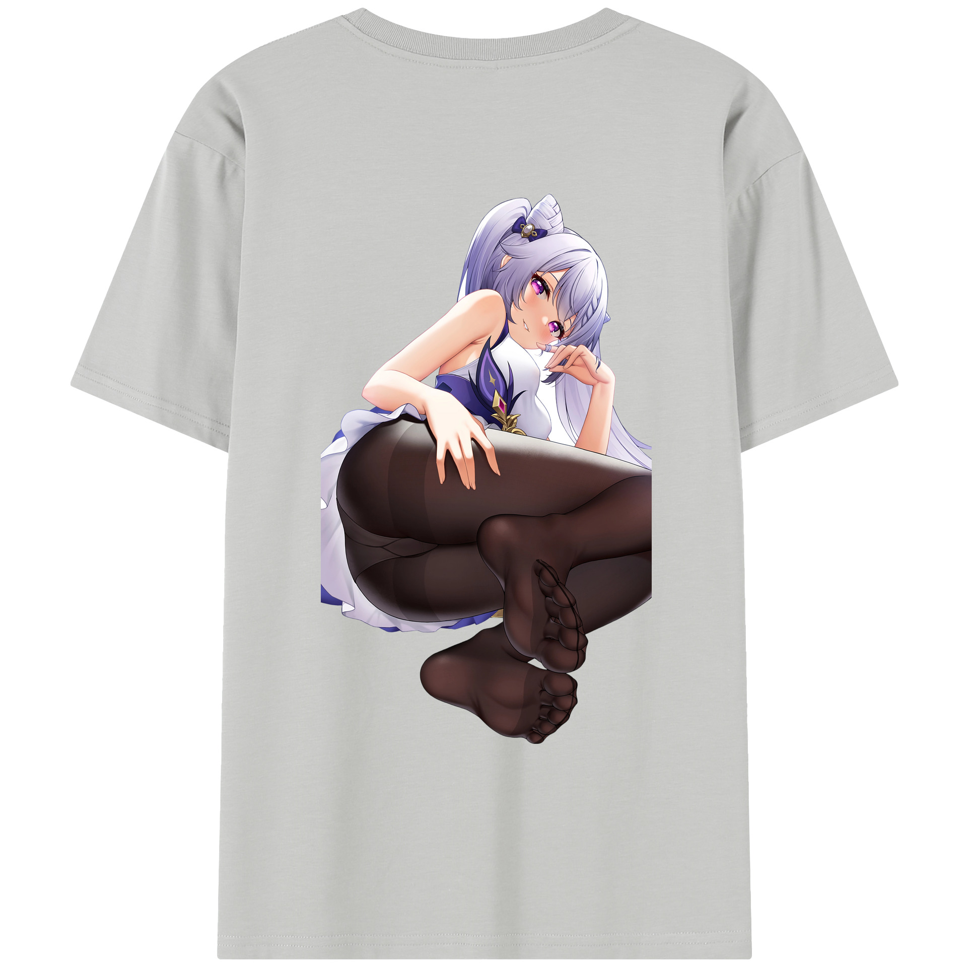 げんし神 刻晴 こくせい genshin Kokusei レディース半袖Tシャツ(バックプリント)