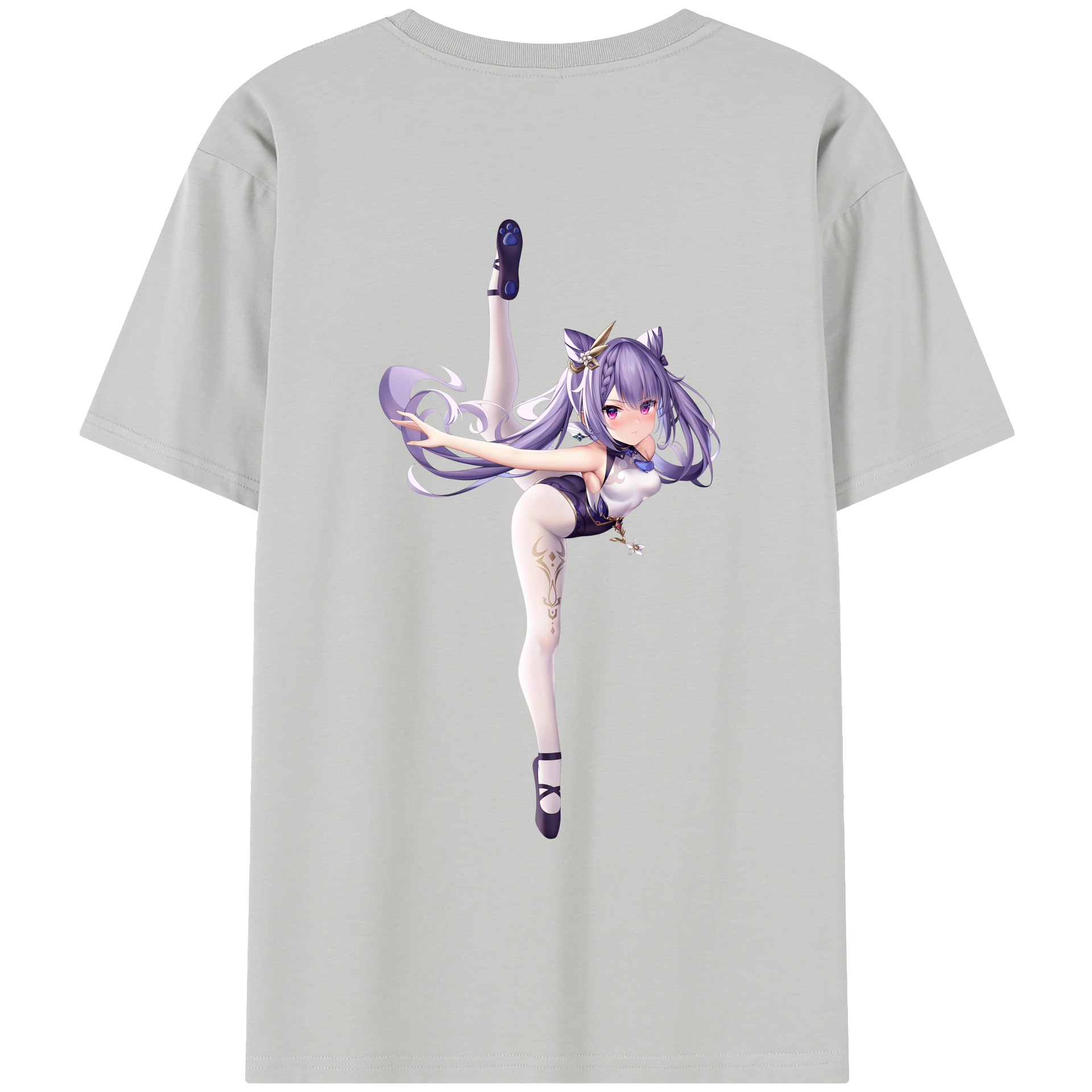 げんし神 刻晴 こくせい genshin Kokusei レディース半袖Tシャツ(バックプリント)