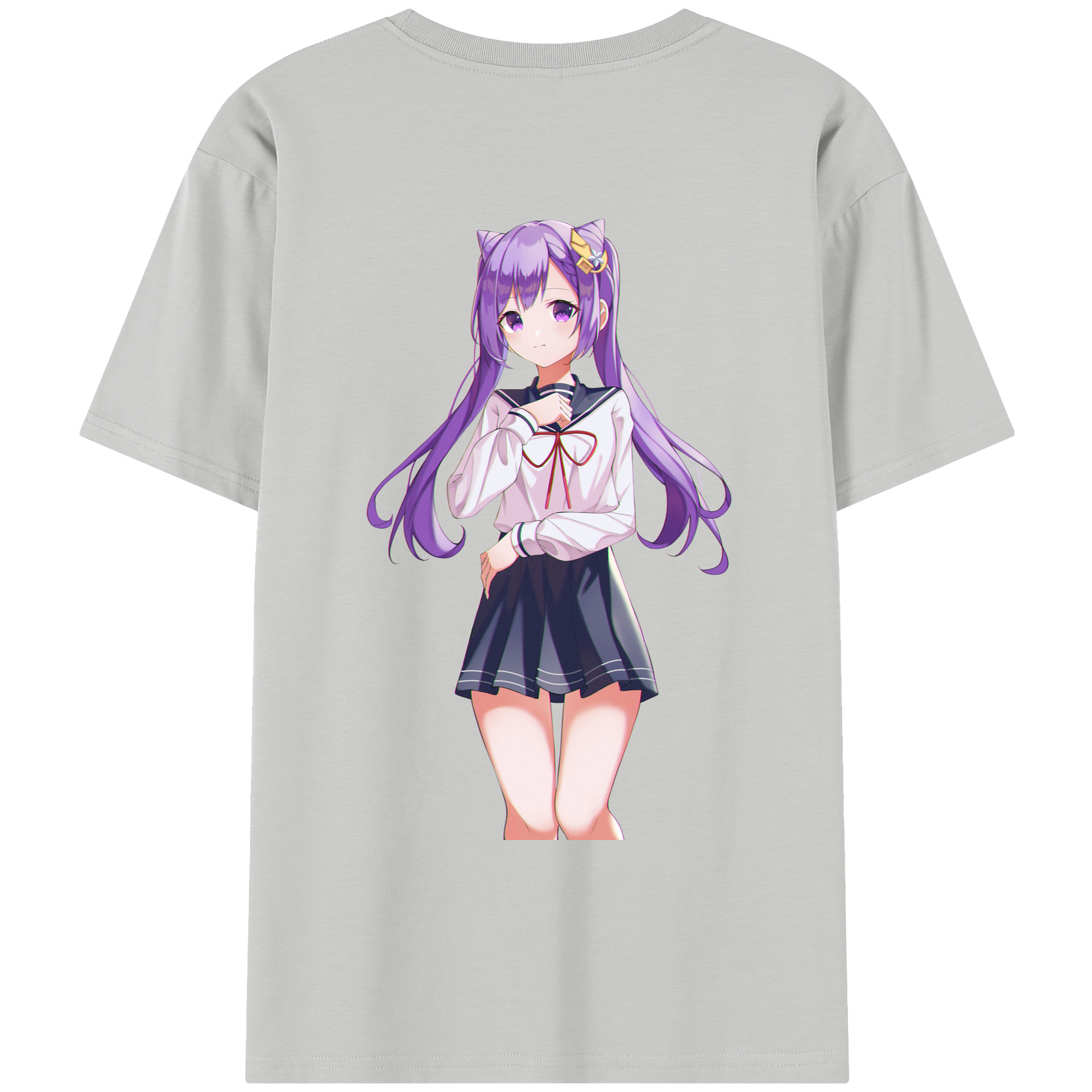 げんし神 刻晴 こくせい genshin Kokusei レディース半袖Tシャツ(バックプリント)