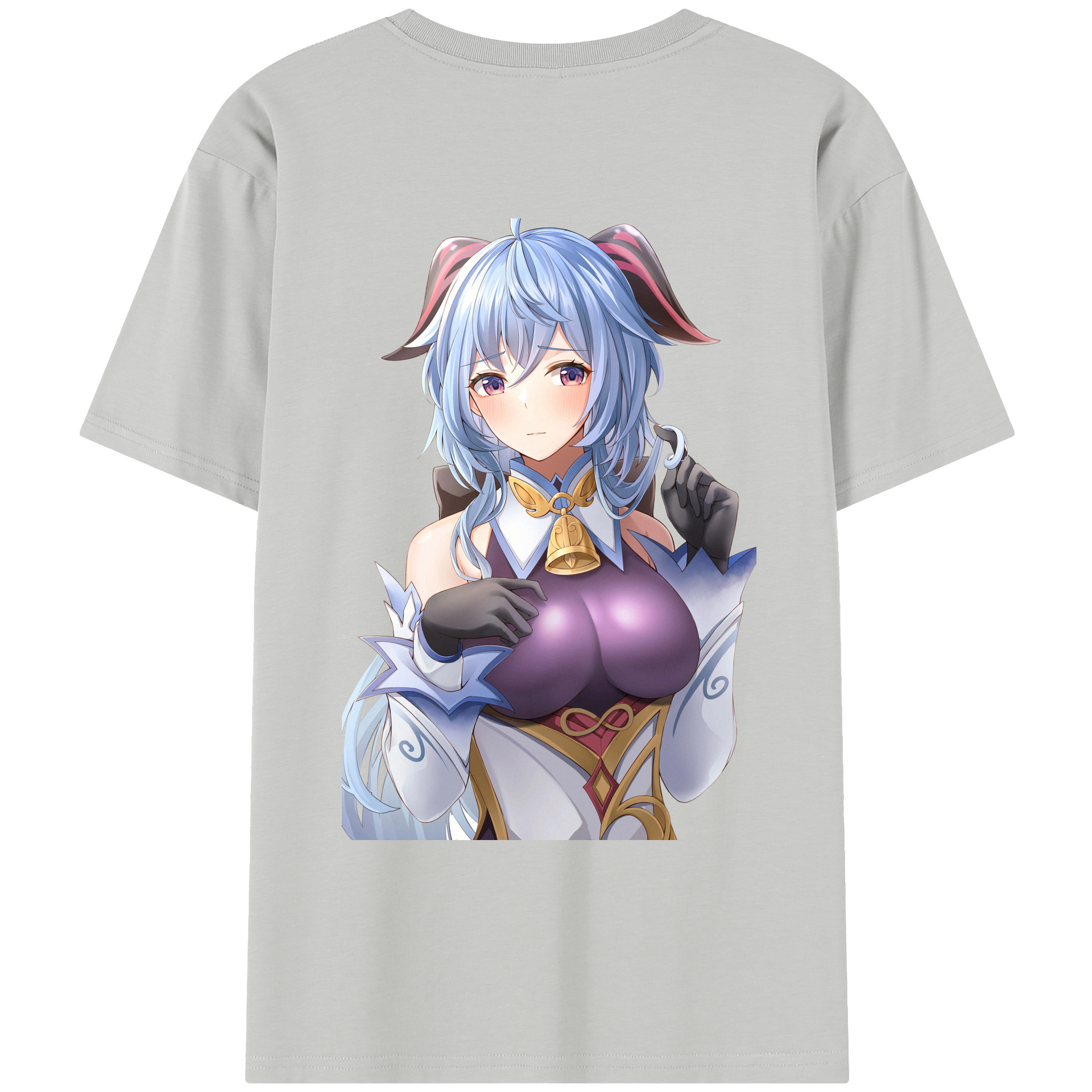 げんし神 甘雨 かんう genshin Ganyu レディース半袖Tシャツ(バックプリント)