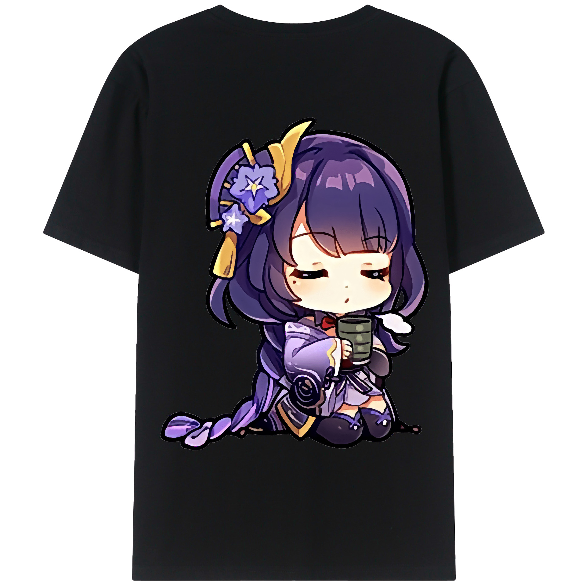 げんし神 雷電将軍 らいでんしょうぐん genshin Raiden Shogun レディース半袖Tシャツ(バックプリント)