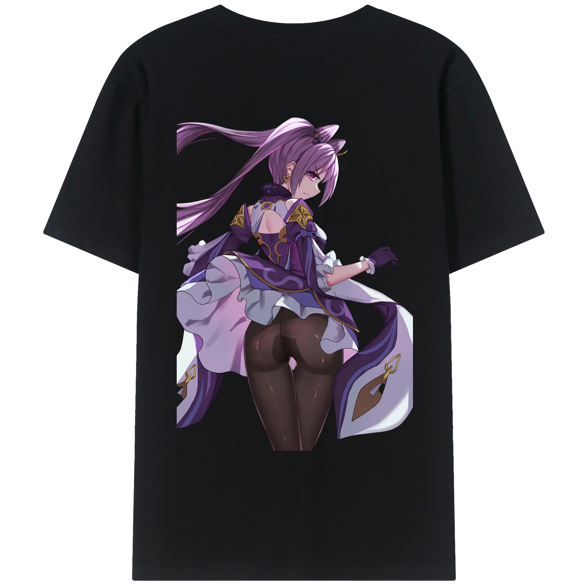 げんし神 刻晴 こくせい genshin Kokusei レディース半袖Tシャツ(バックプリント)