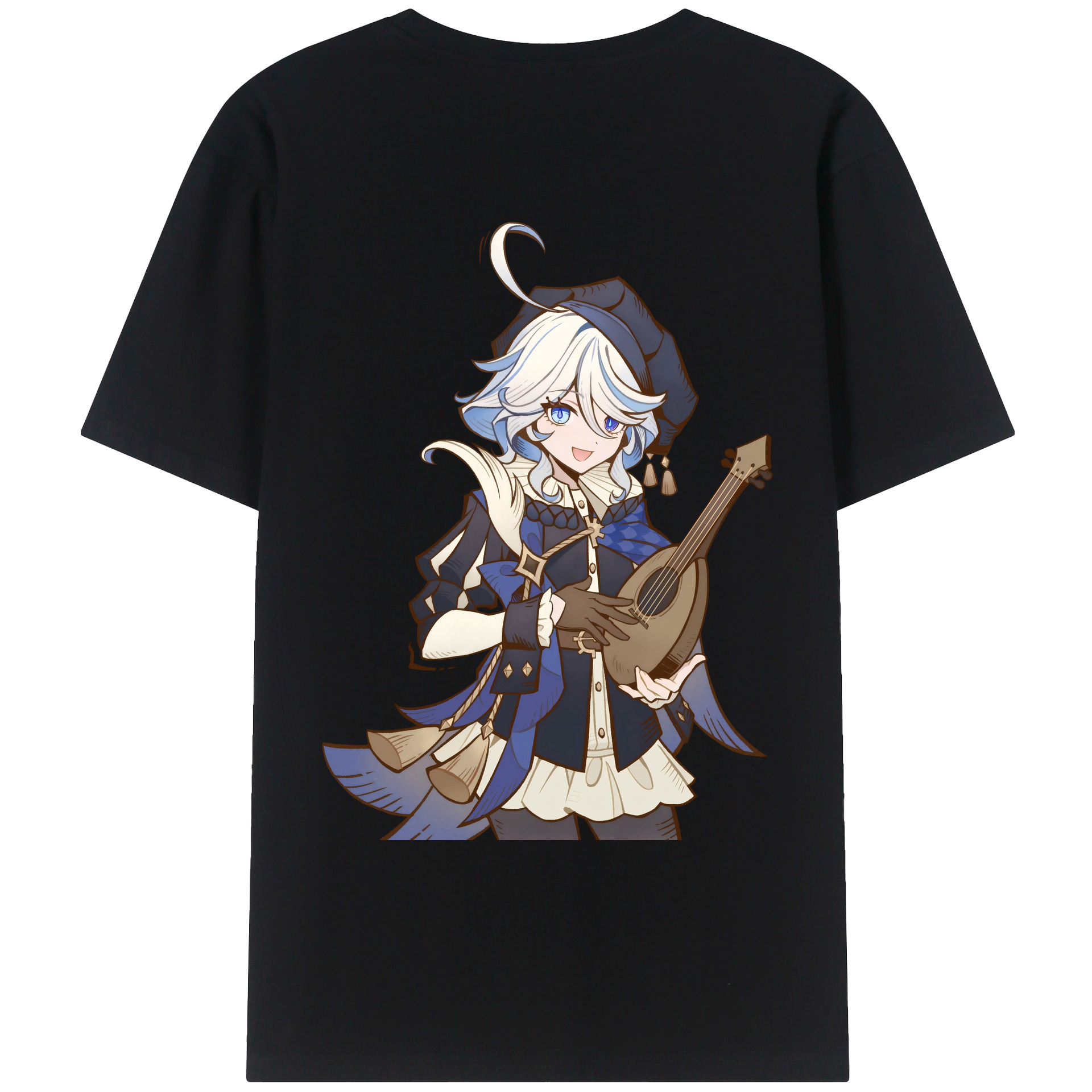 げんし神 フリーナ genshin Furina レディース半袖Tシャツ(バックプリント)