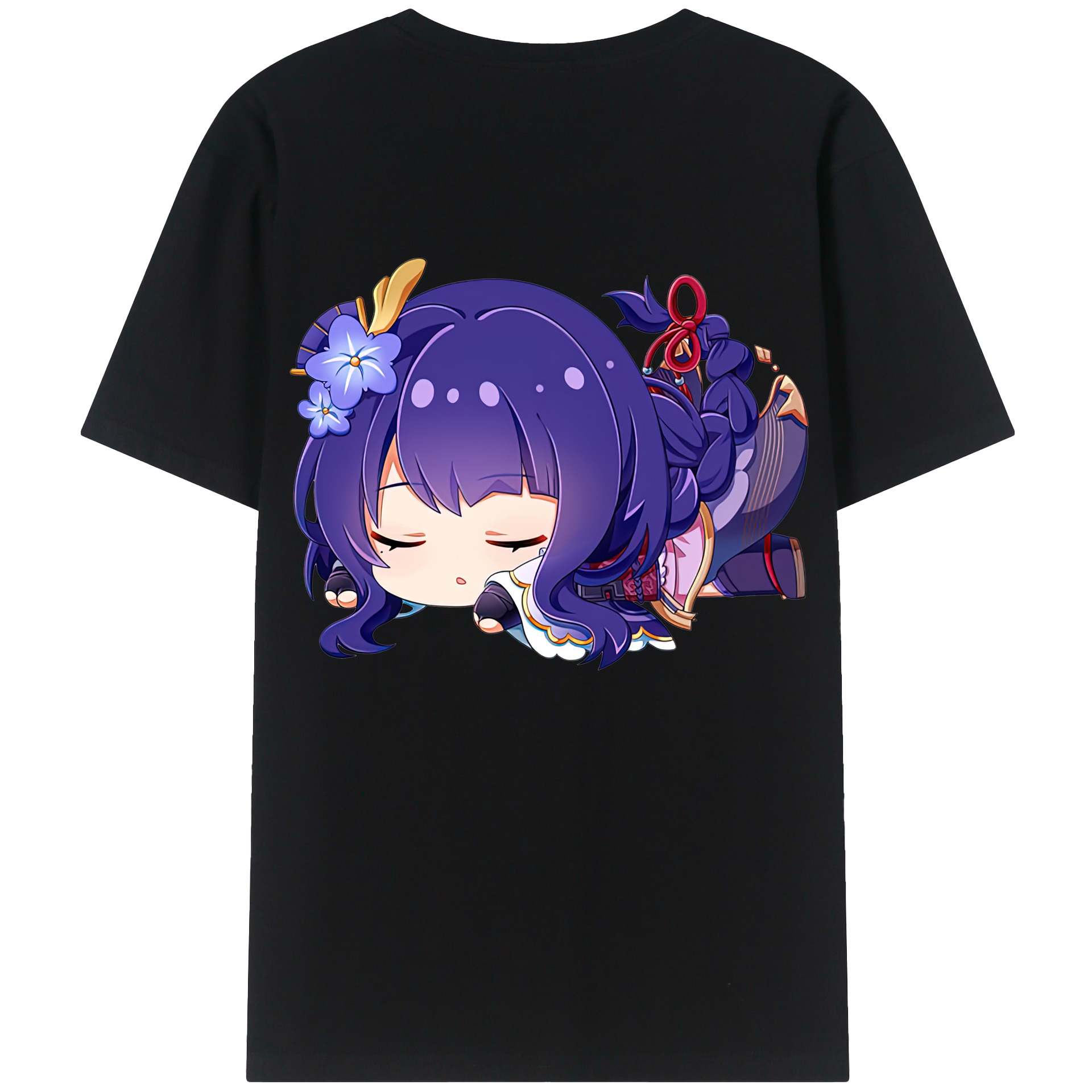 げんし神 雷電将軍 らいでんしょうぐん genshin Raiden Shogun レディース半袖Tシャツ(バックプリント)