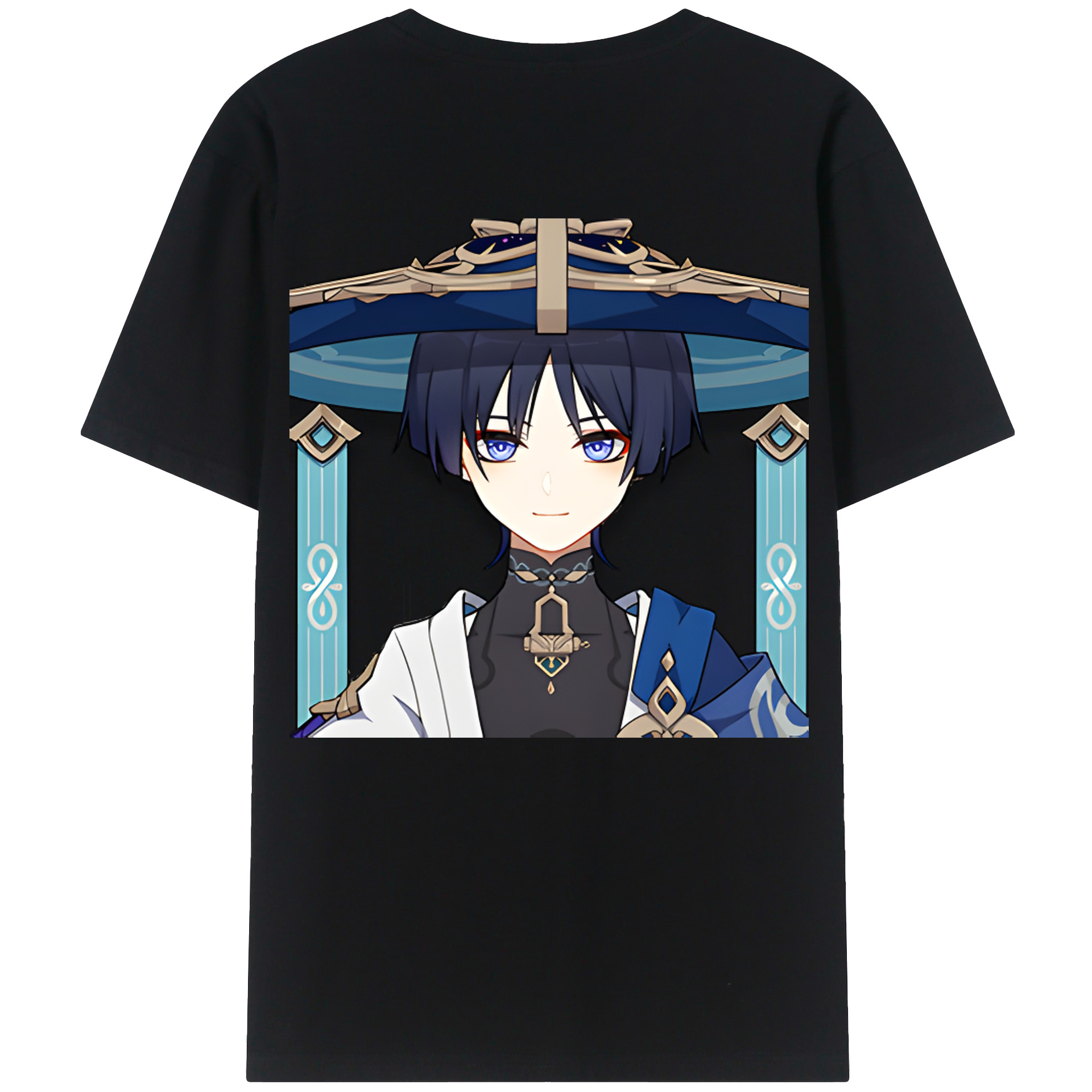 げんし神 さんペい genshin Sanpei レディース半袖Tシャツ(バックプリント)