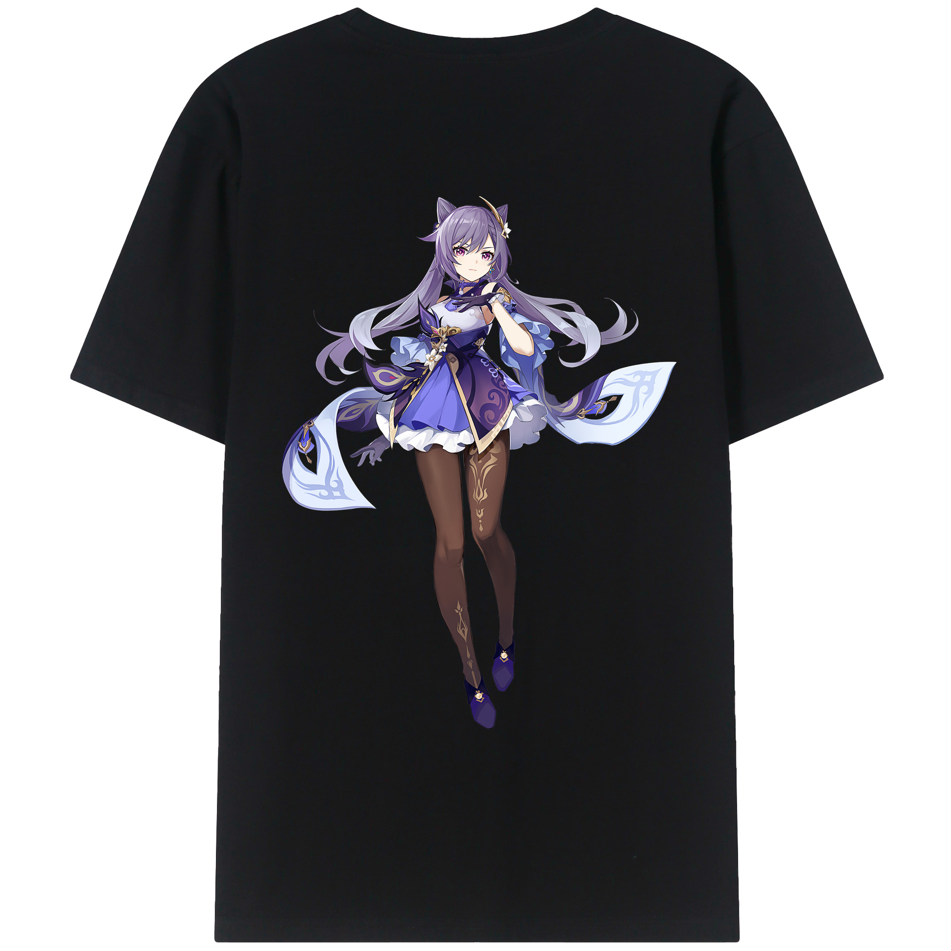 げんし神 刻晴 こくせい genshin Kokusei レディース半袖Tシャツ(バックプリント)