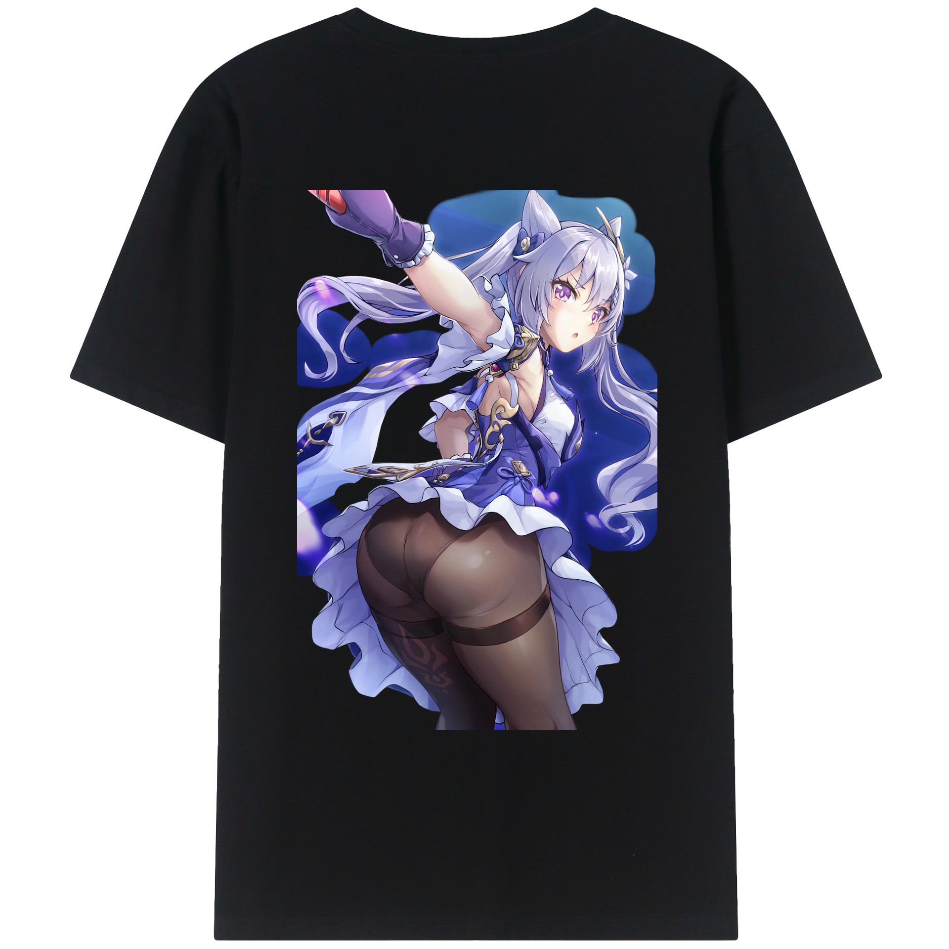 げんし神 刻晴 こくせい genshin Kokusei レディース半袖Tシャツ(バックプリント)