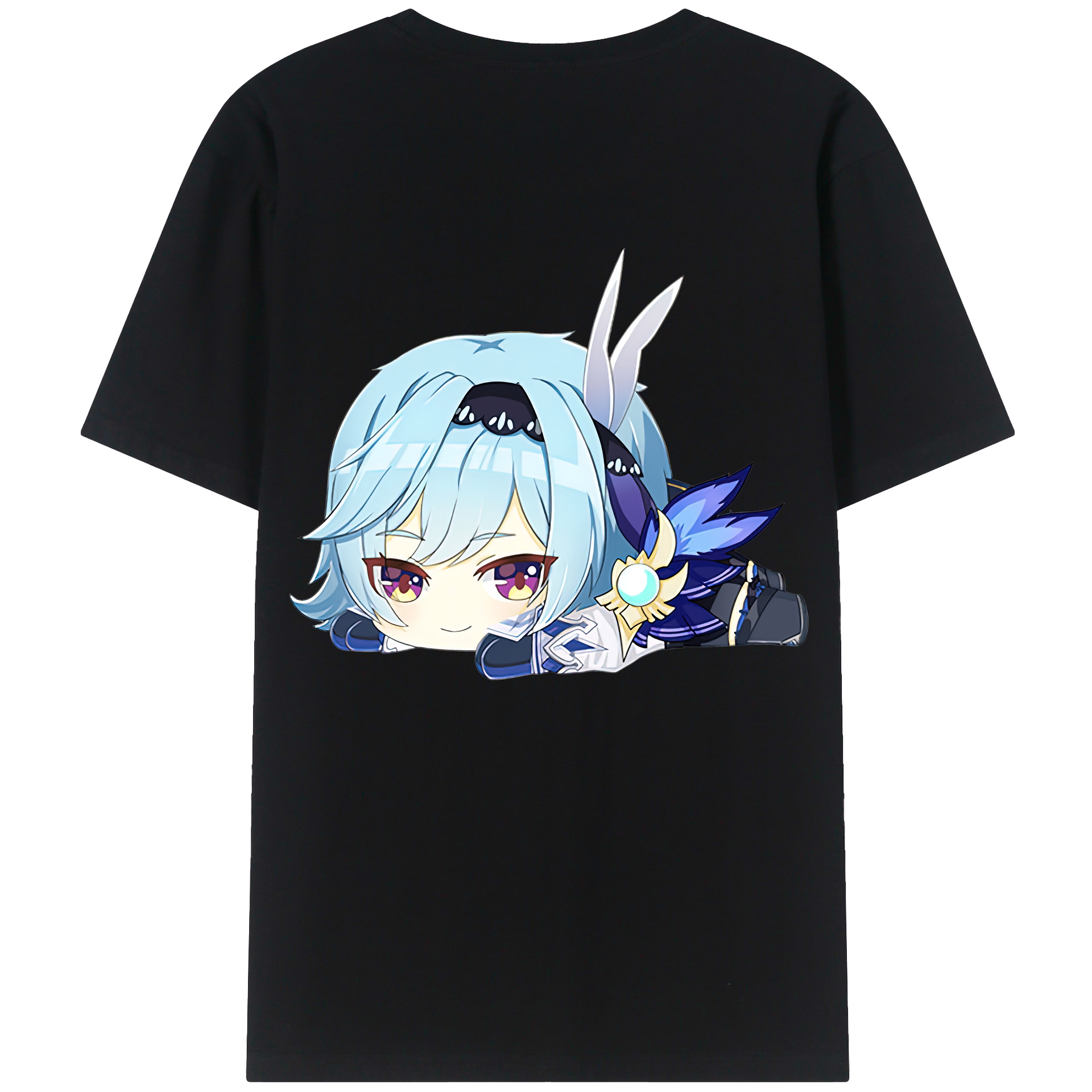 げんし神 优菈 ゆうら genshin Yūra レディース半袖Tシャツ(バックプリント)
