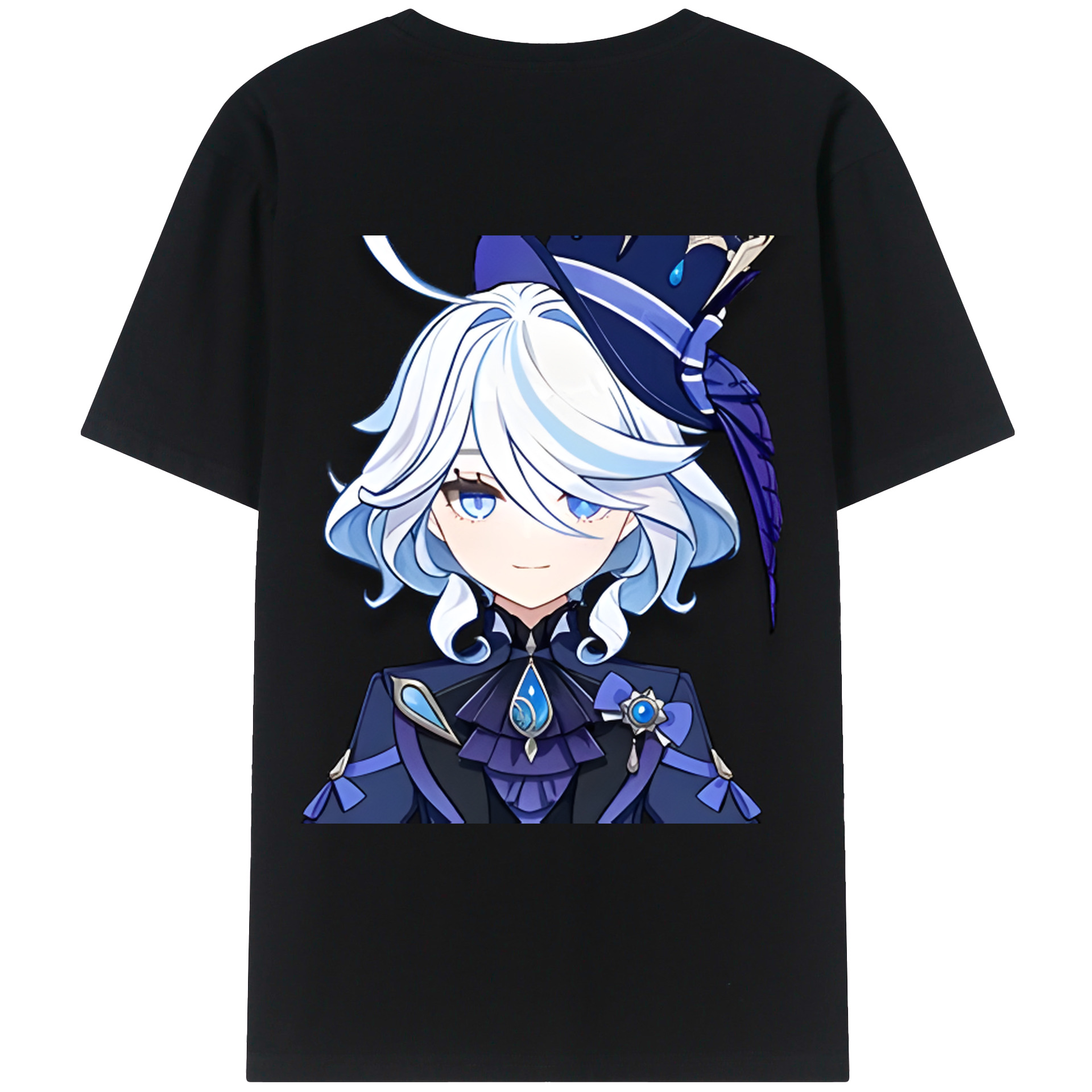 げんし神 フリーナ genshin Furina レディース半袖Tシャツ(バックプリント)