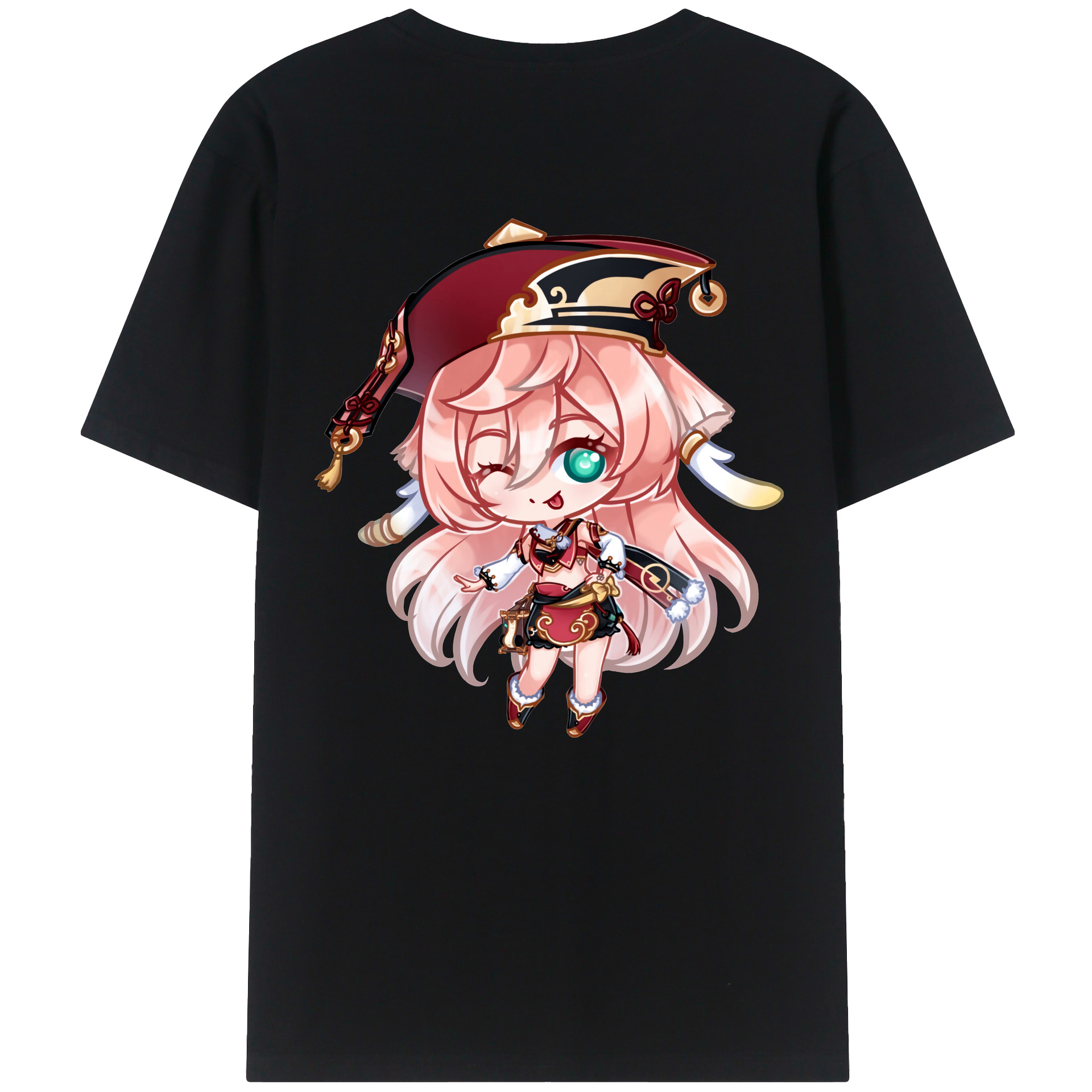 げんし神 ヤンフェイ genshin Yanfei レディース半袖Tシャツ(バックプリント)