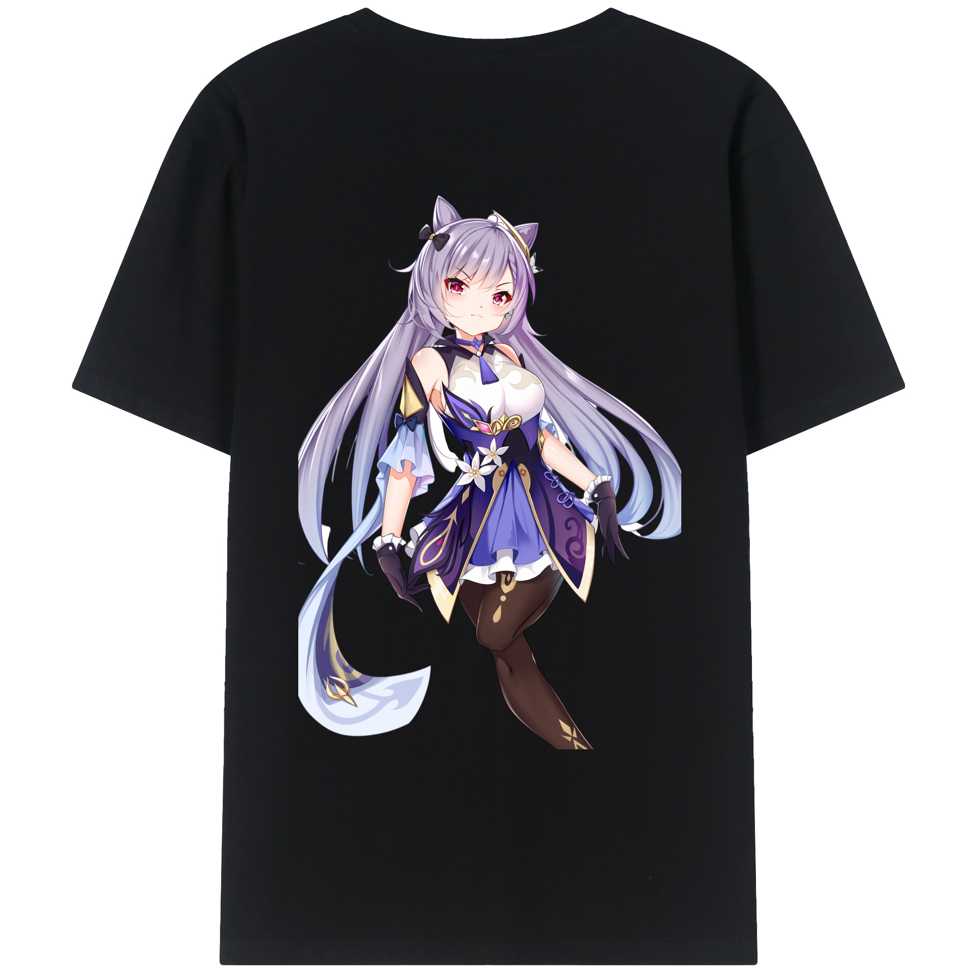 げんし神 刻晴 こくせい genshin Kokusei レディース半袖Tシャツ(バックプリント)