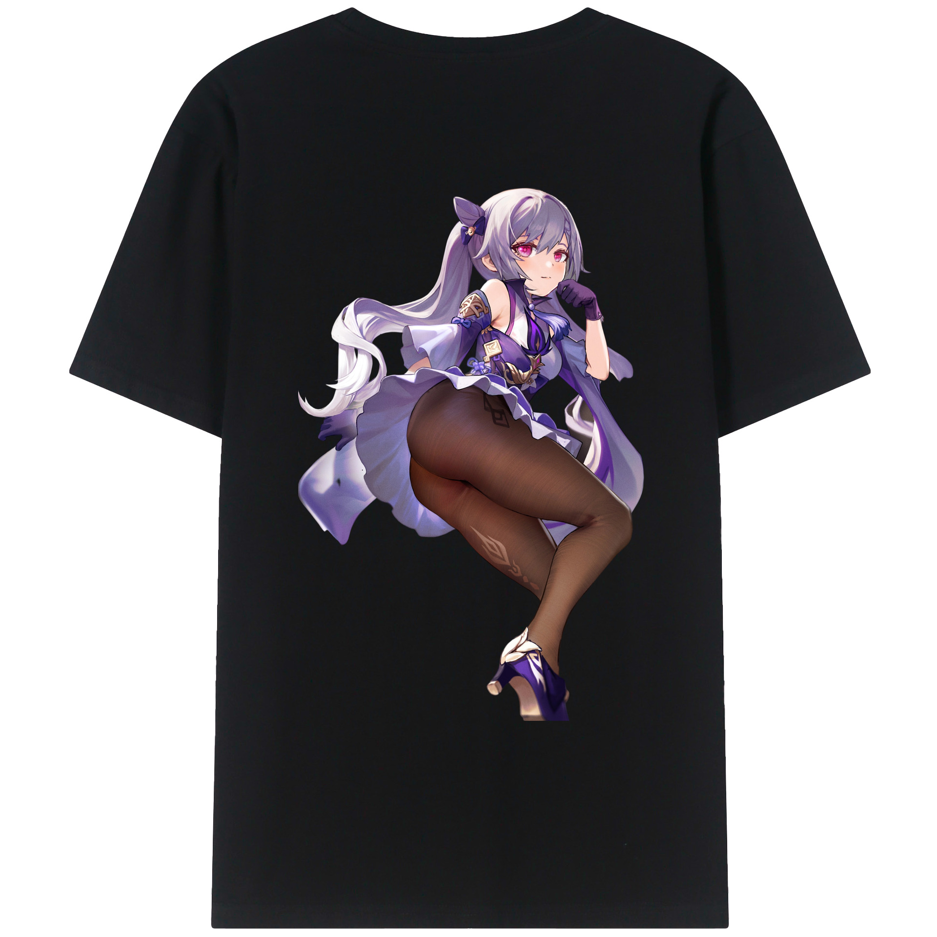 げんし神 刻晴 こくせい genshin Kokusei レディース半袖Tシャツ(バックプリント)