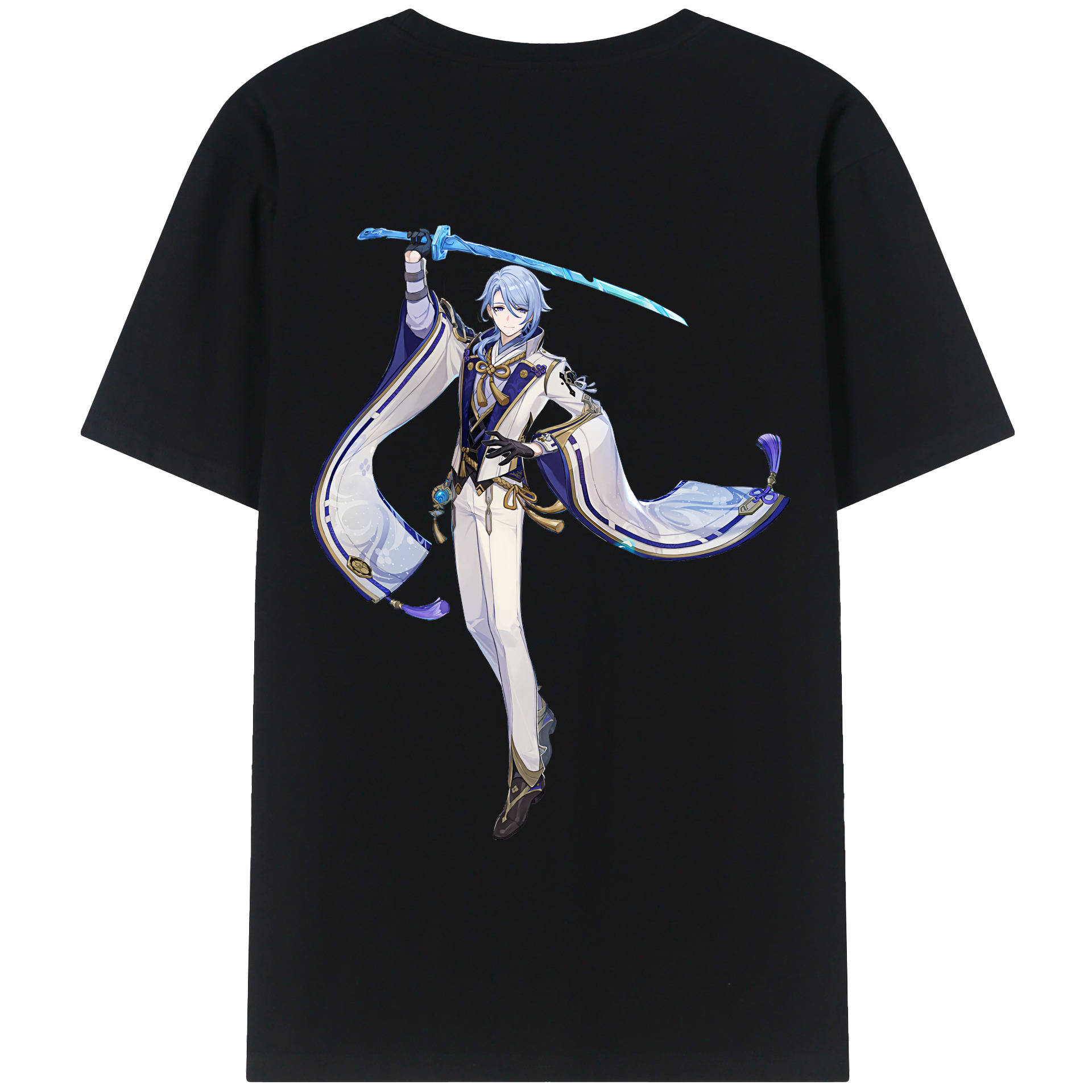 げんし神 神里綾人 かみさとあやと genshin Kamisato Ayato レディース半袖Tシャツ(バックプリント)