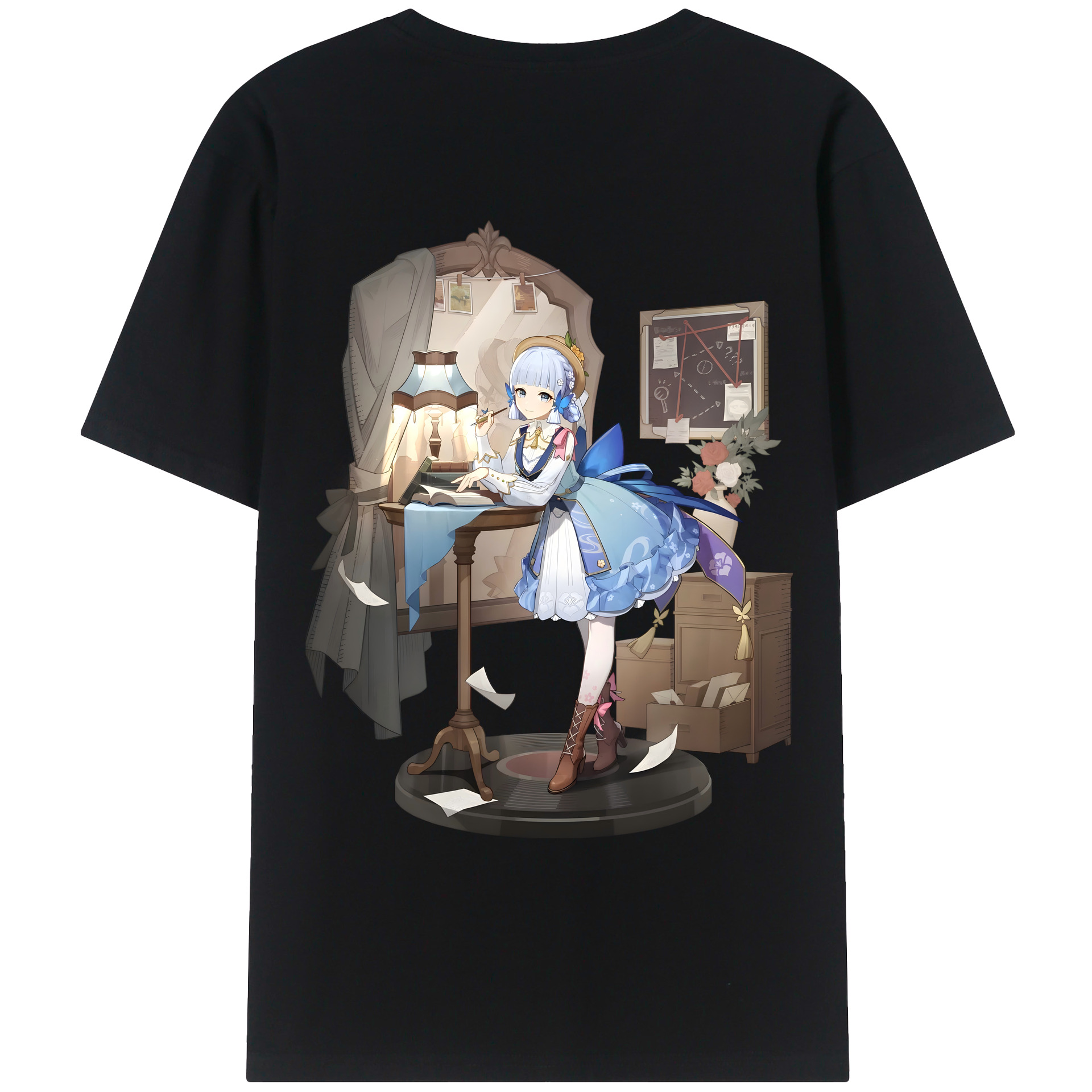 げんし神 神里綾華 神宮寺レン genshin Kamimiya Ren レディース半袖Tシャツ(バックプリント)