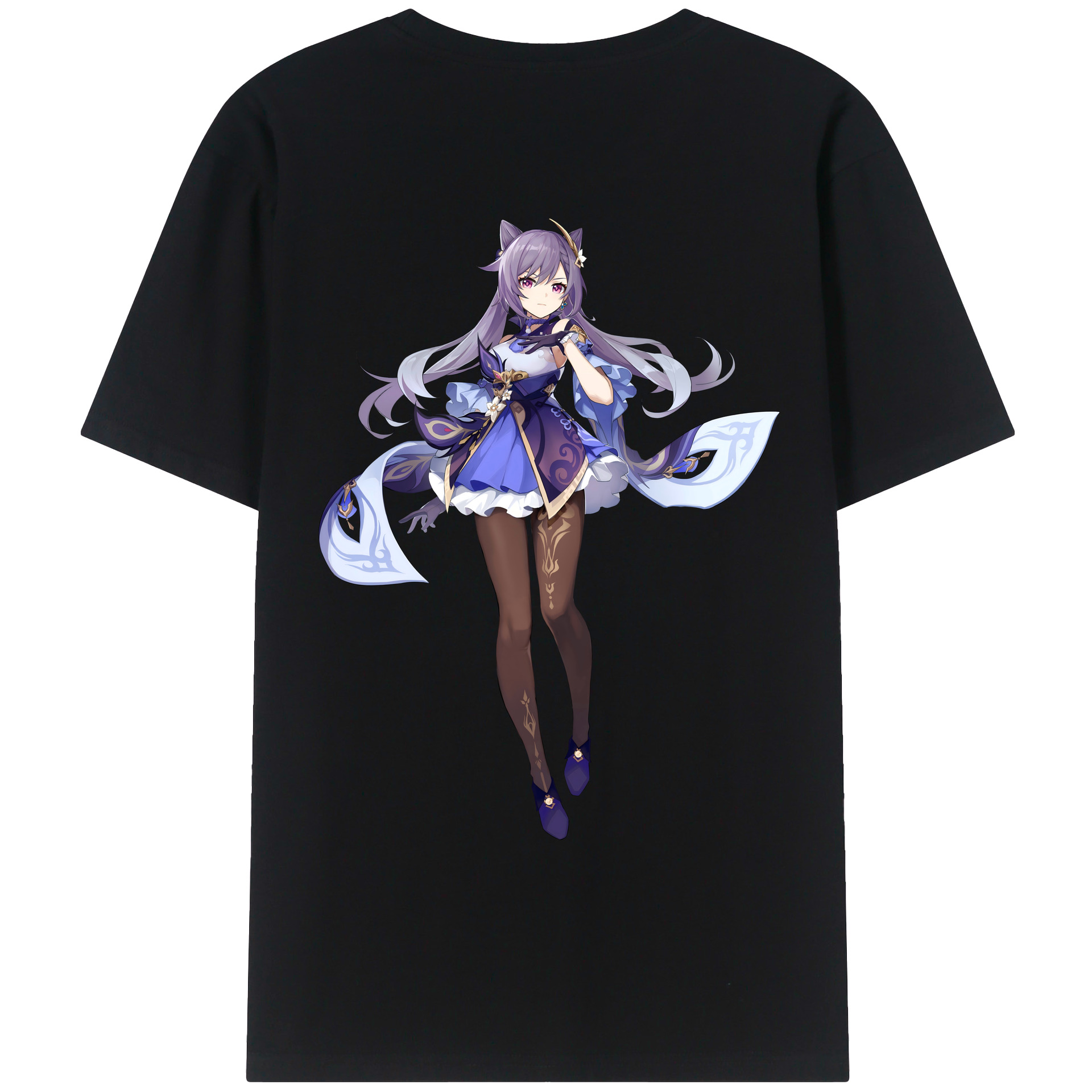 げんし神 刻晴 こくせい genshin Kokusei レディース半袖Tシャツ(バックプリント)