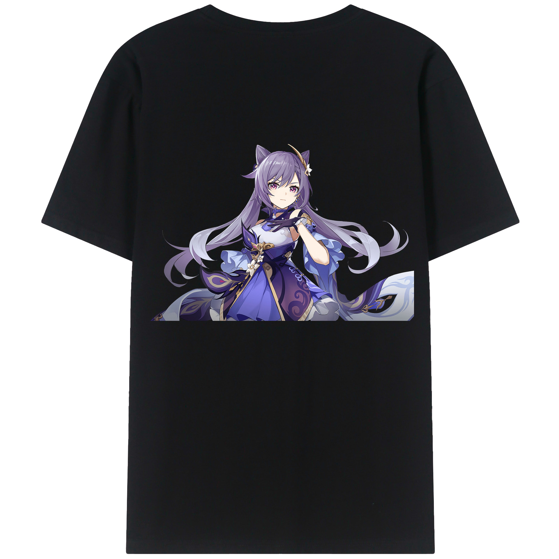 げんし神 刻晴 こくせい genshin Kokusei レディース半袖Tシャツ(バックプリント)